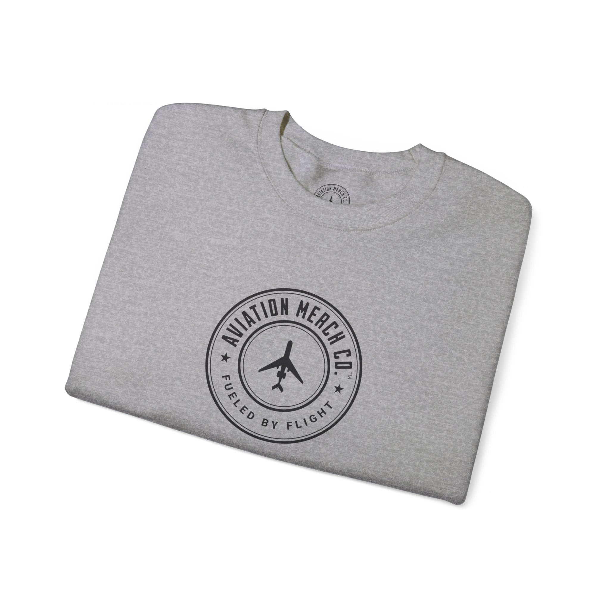Aviation Merch Co. Logo Unisex Heavy Blend™ Crewneck Sweatshirt - Sweatshirt - WCUniforms