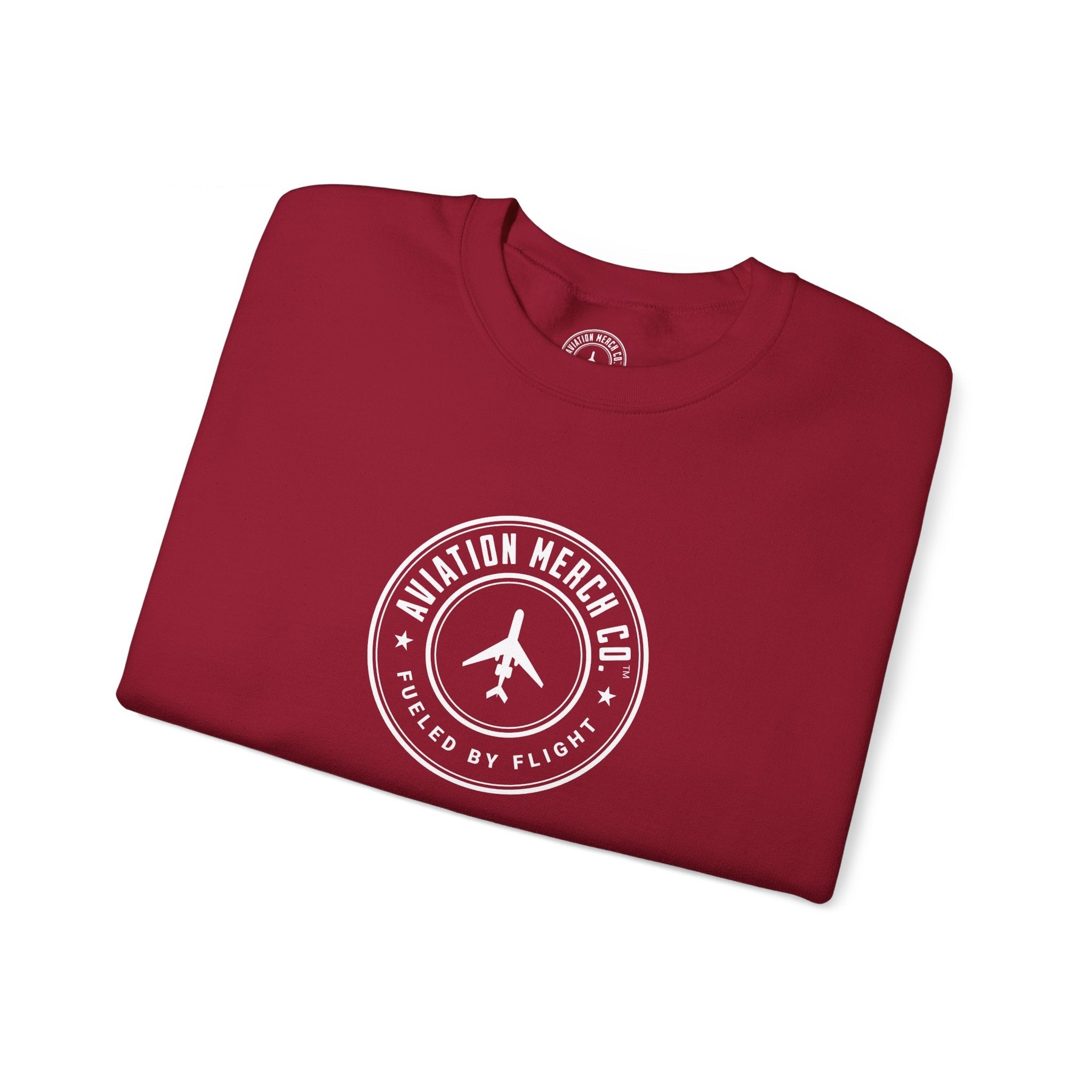 Aviation Merch Co. Logo Unisex Heavy Blend™ Crewneck Sweatshirt - Sweatshirt - WCUniforms