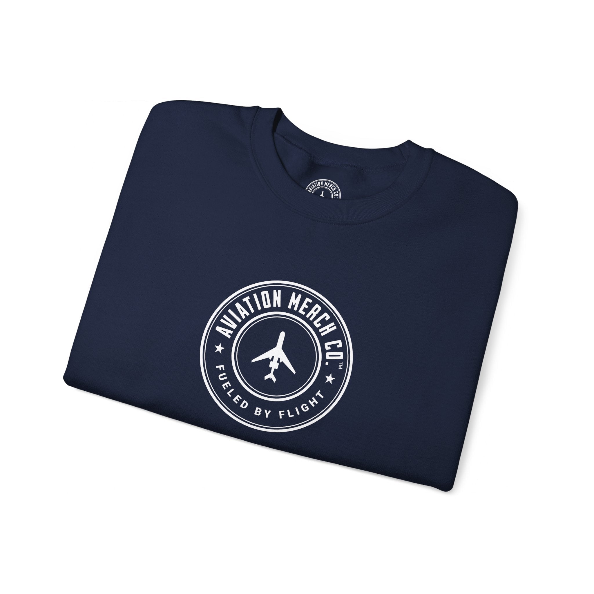 Aviation Merch Co. Logo Unisex Heavy Blend™ Crewneck Sweatshirt - Sweatshirt - WCUniforms