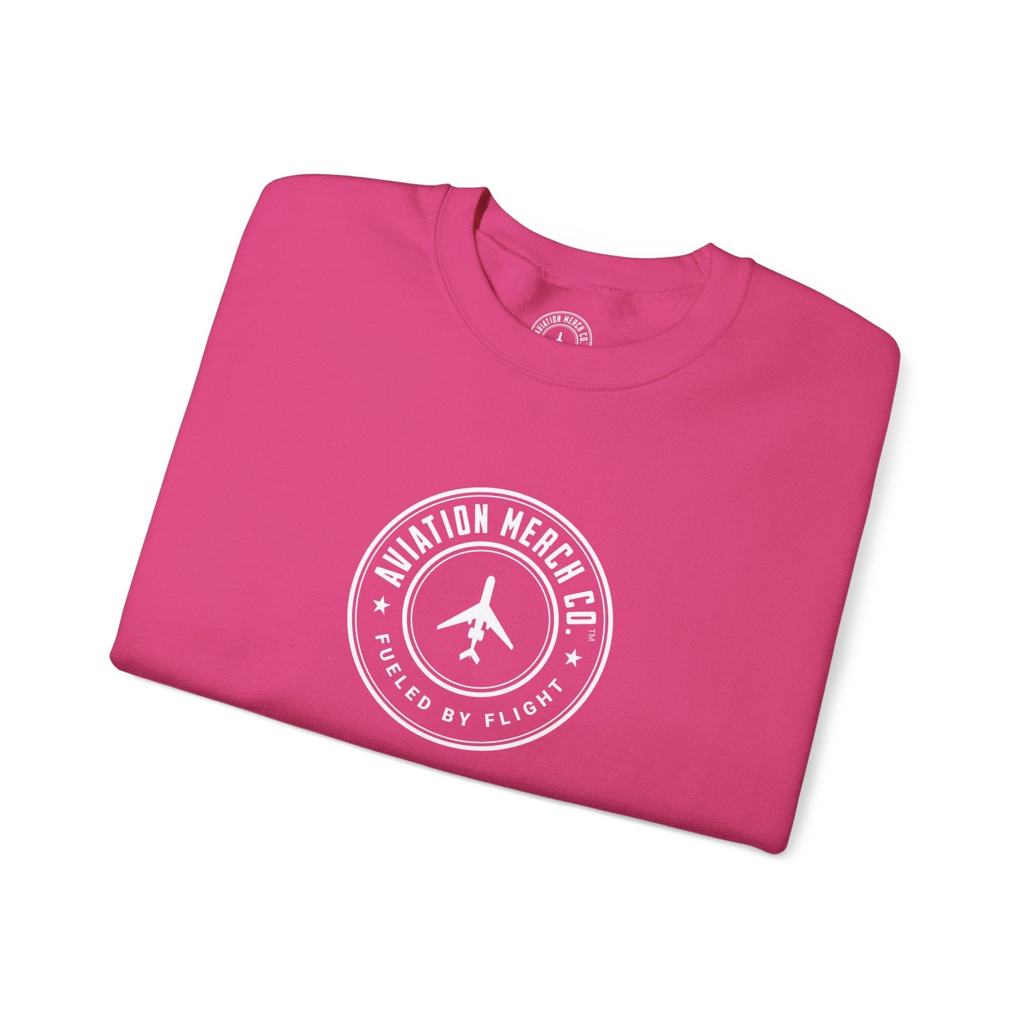Aviation Merch Co. Logo Unisex Heavy Blend™ Crewneck Sweatshirt - Sweatshirt - WCUniforms