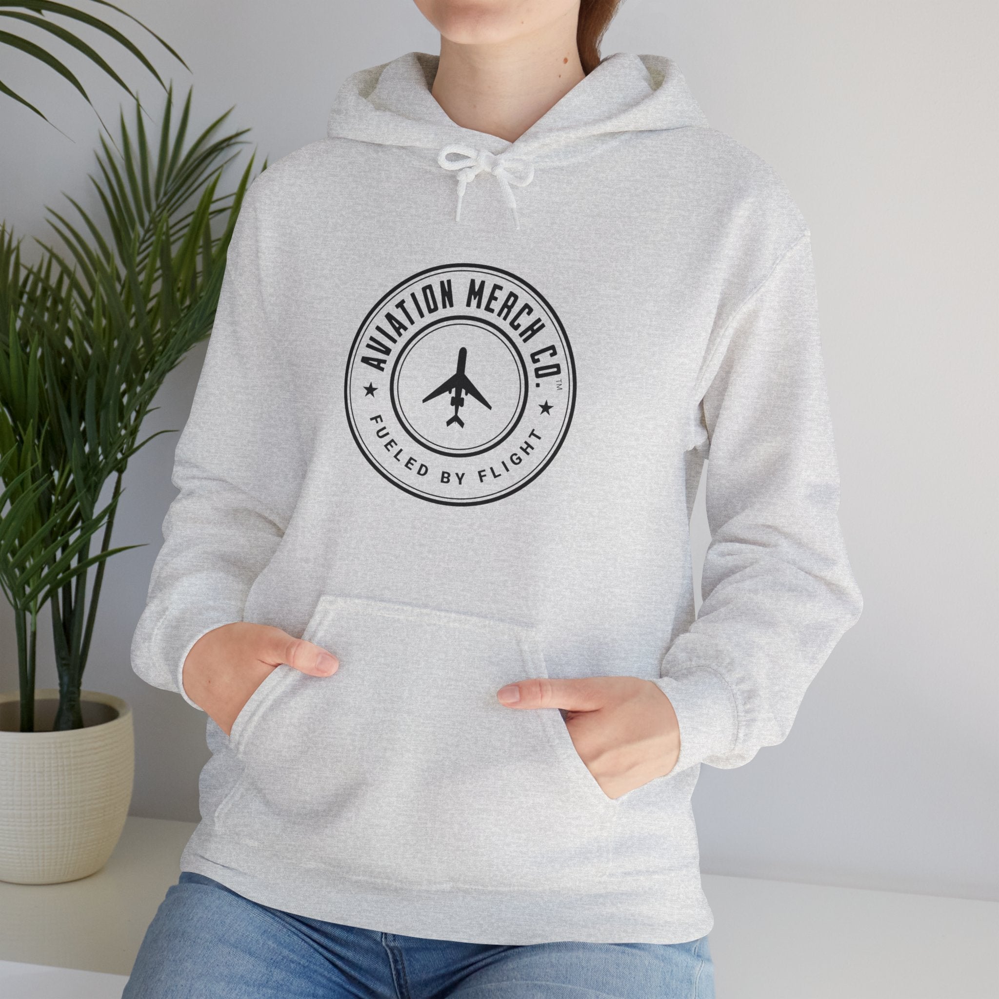 Aviation Merch Co. Logo Unisex Heavy Blend™ Hooded Sweatshirt - Hoodie - WCUniforms