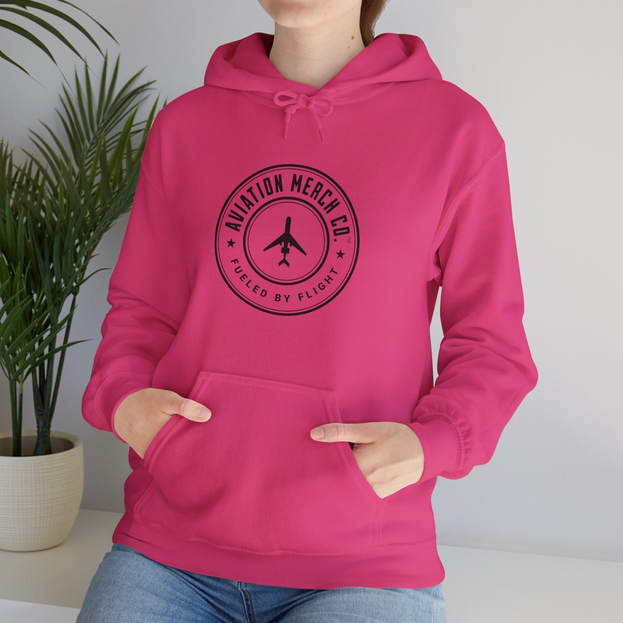 Aviation Merch Co. Logo Unisex Heavy Blend™ Hooded Sweatshirt - Hoodie - WCUniforms