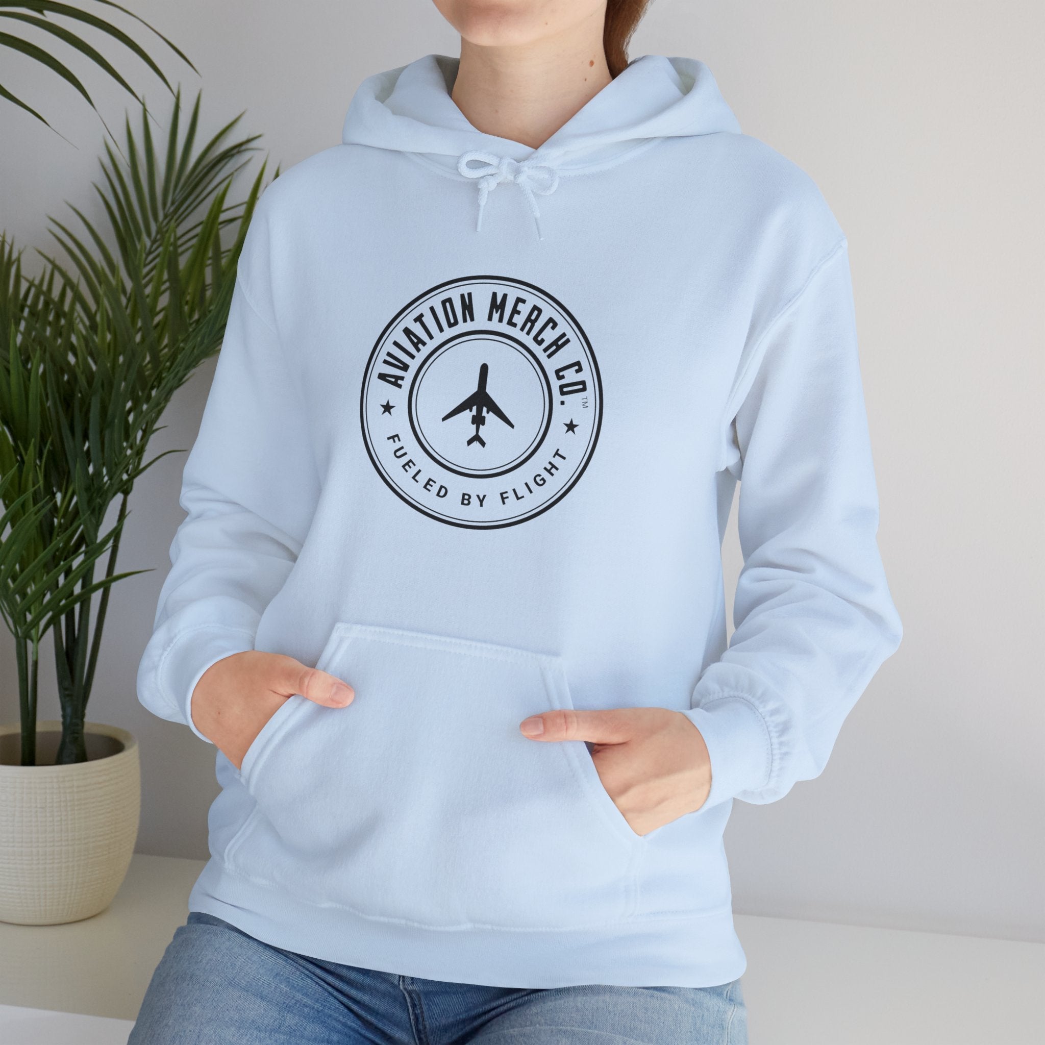 Aviation Merch Co. Logo Unisex Heavy Blend™ Hooded Sweatshirt - Hoodie - WCUniforms