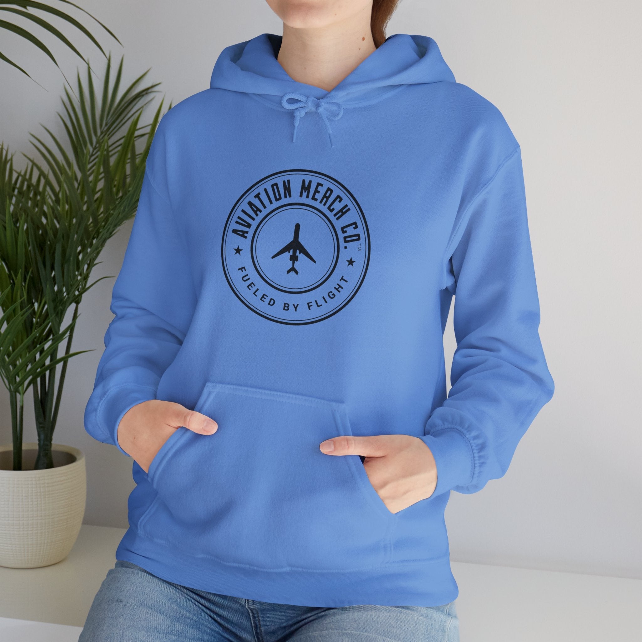 Aviation Merch Co. Logo Unisex Heavy Blend™ Hooded Sweatshirt - Hoodie - WCUniforms