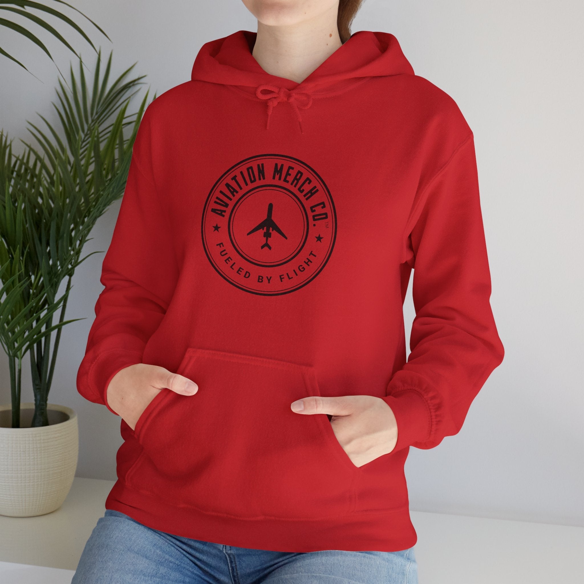 Aviation Merch Co. Logo Unisex Heavy Blend™ Hooded Sweatshirt - Hoodie - WCUniforms