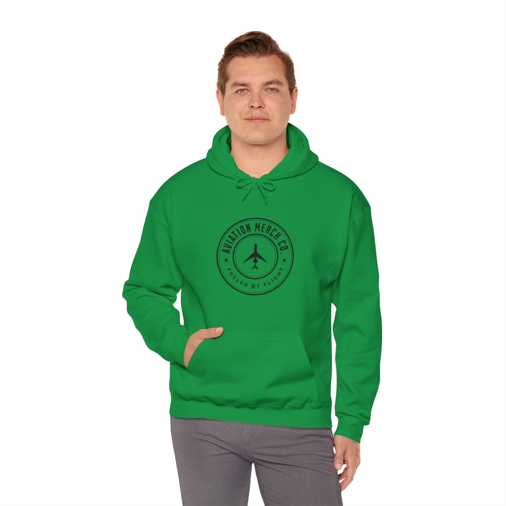 Aviation Merch Co. Logo Unisex Heavy Blend™ Hooded Sweatshirt - Hoodie - WCUniforms