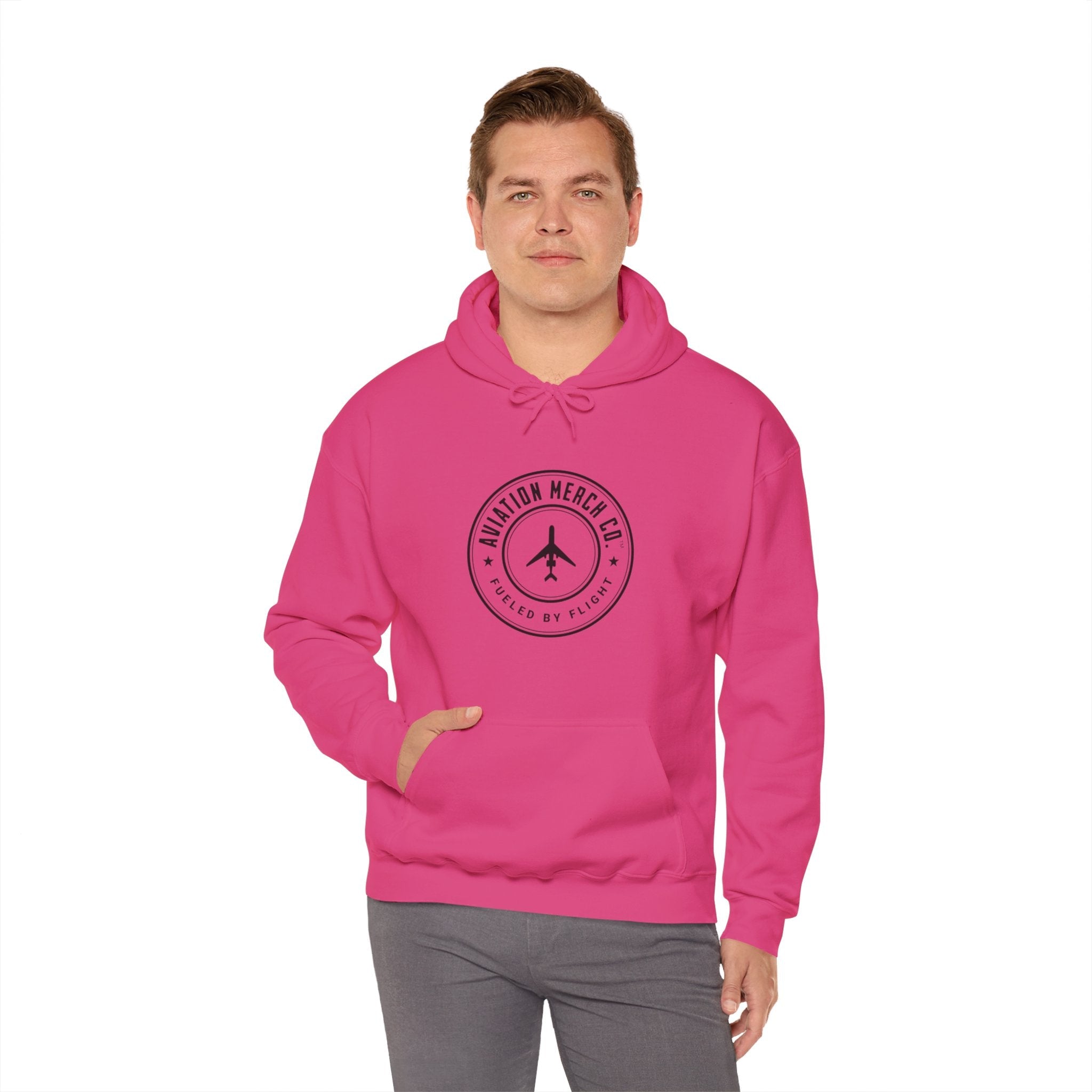 Aviation Merch Co. Logo Unisex Heavy Blend™ Hooded Sweatshirt - Hoodie - WCUniforms
