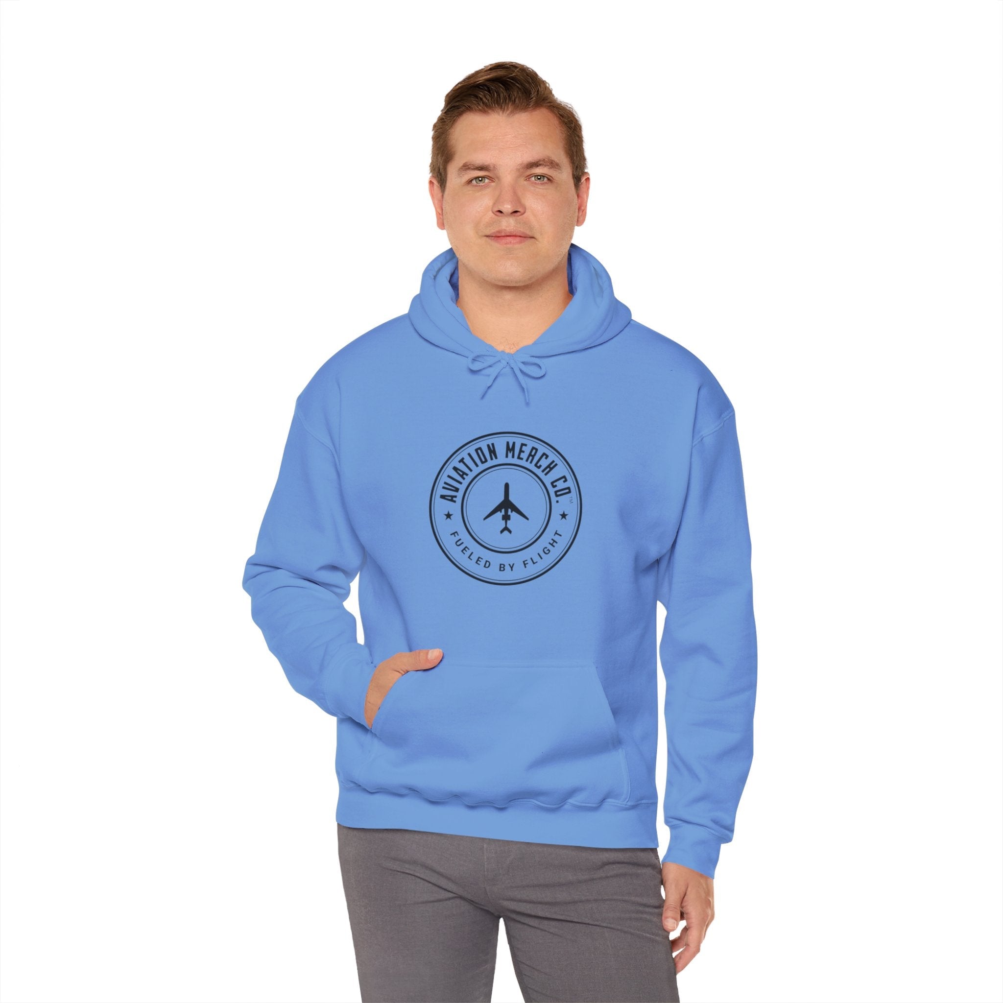 Aviation Merch Co. Logo Unisex Heavy Blend™ Hooded Sweatshirt - Hoodie - WCUniforms