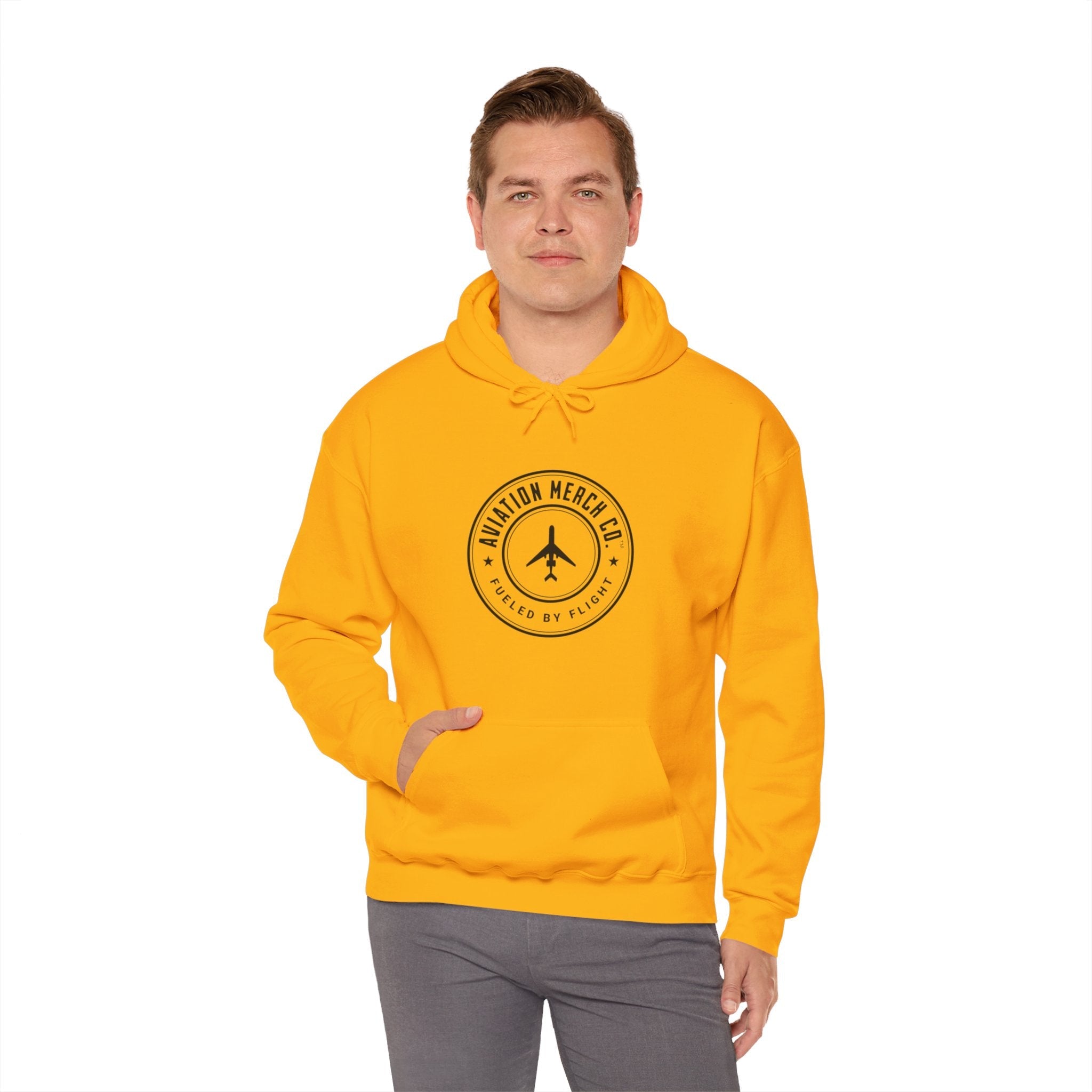 Aviation Merch Co. Logo Unisex Heavy Blend™ Hooded Sweatshirt - Hoodie - WCUniforms