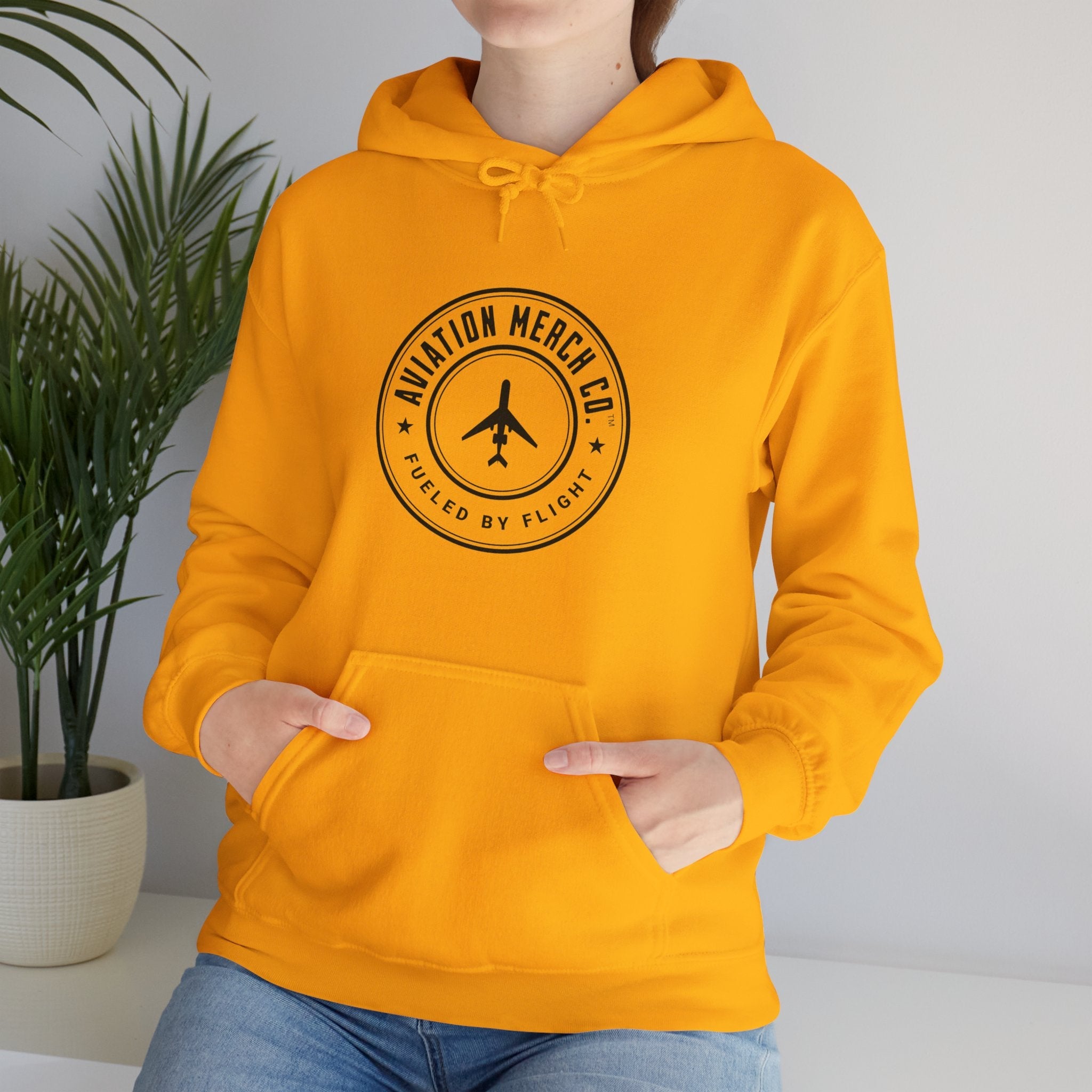 Aviation Merch Co. Logo Unisex Heavy Blend™ Hooded Sweatshirt - Hoodie - WCUniforms