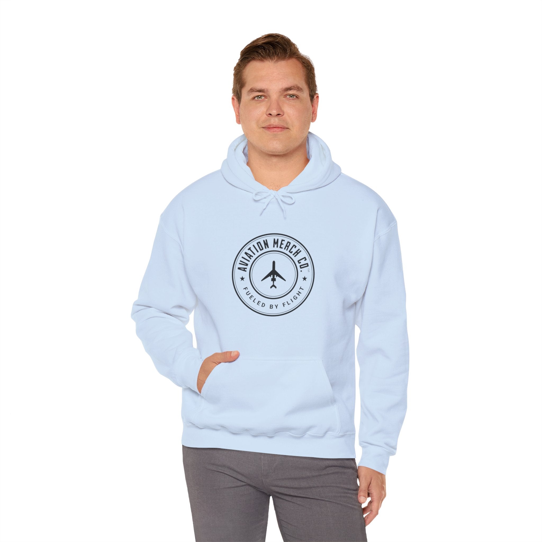 Aviation Merch Co. Logo Unisex Heavy Blend™ Hooded Sweatshirt - Hoodie - WCUniforms