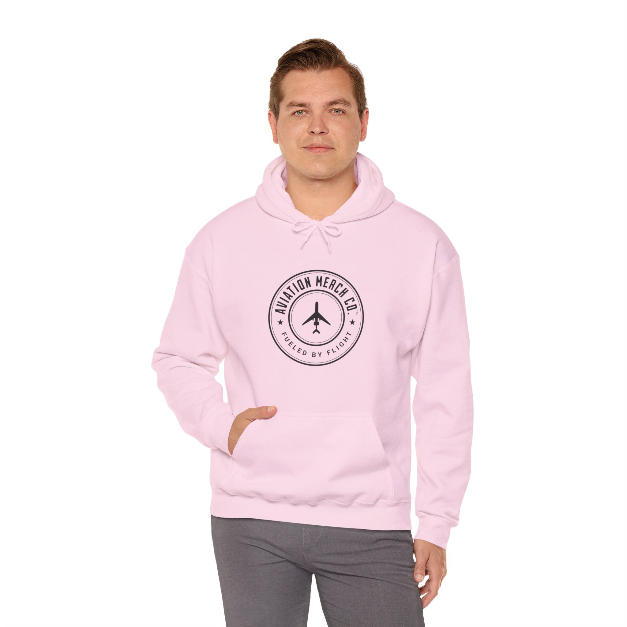 Aviation Merch Co. Logo Unisex Heavy Blend™ Hooded Sweatshirt - Hoodie - WCUniforms