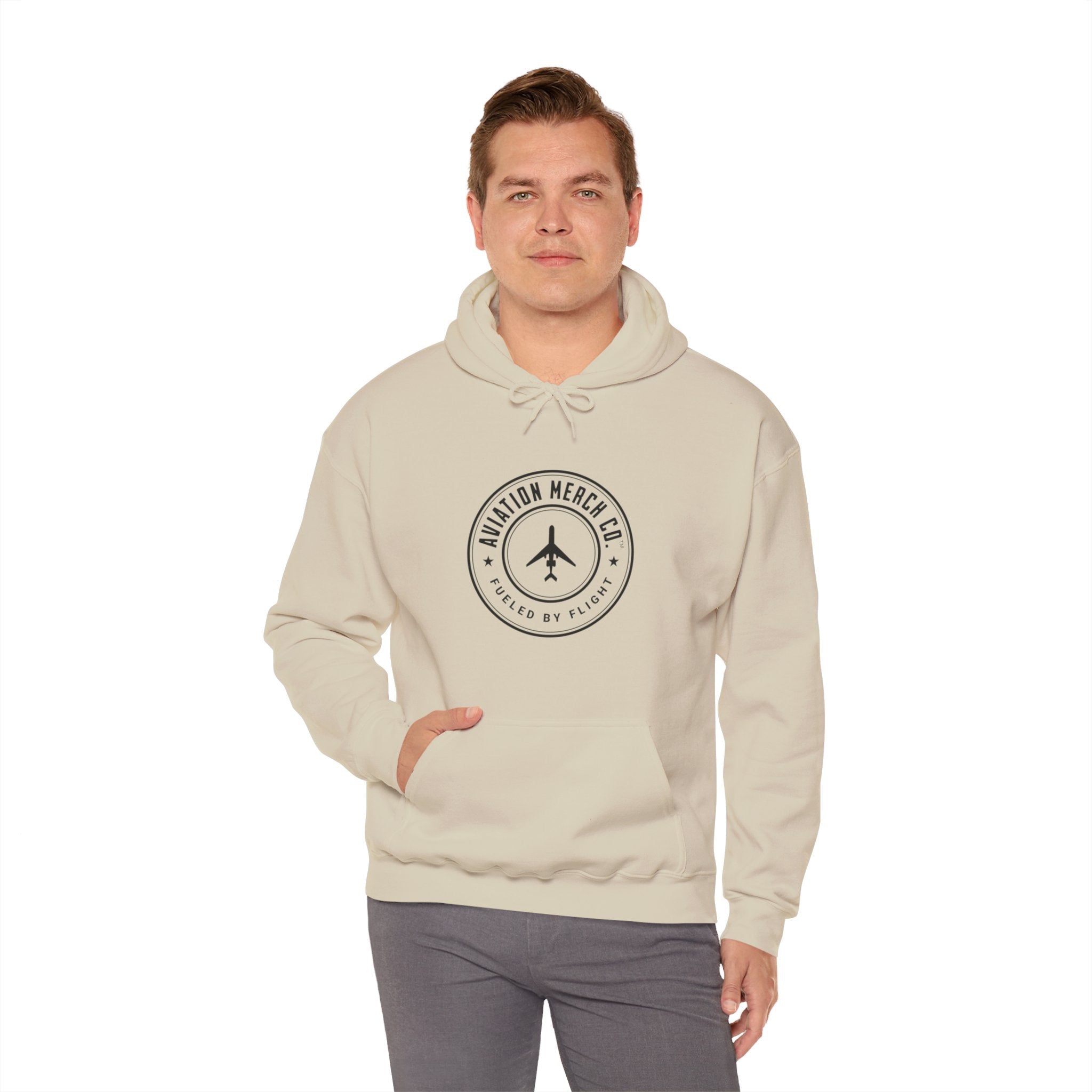 Aviation Merch Co. Logo Unisex Heavy Blend™ Hooded Sweatshirt - Hoodie - WCUniforms