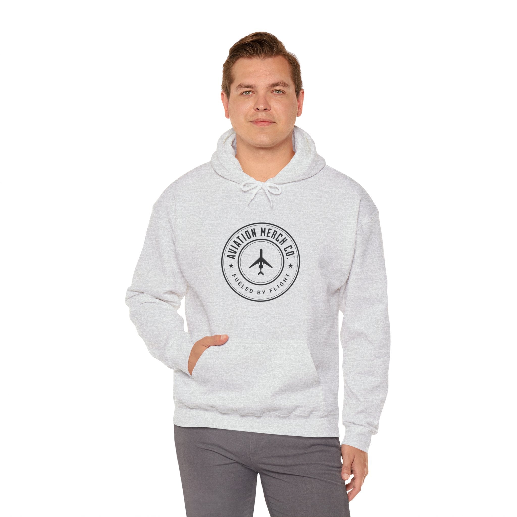 Aviation Merch Co. Logo Unisex Heavy Blend™ Hooded Sweatshirt - Hoodie - WCUniforms