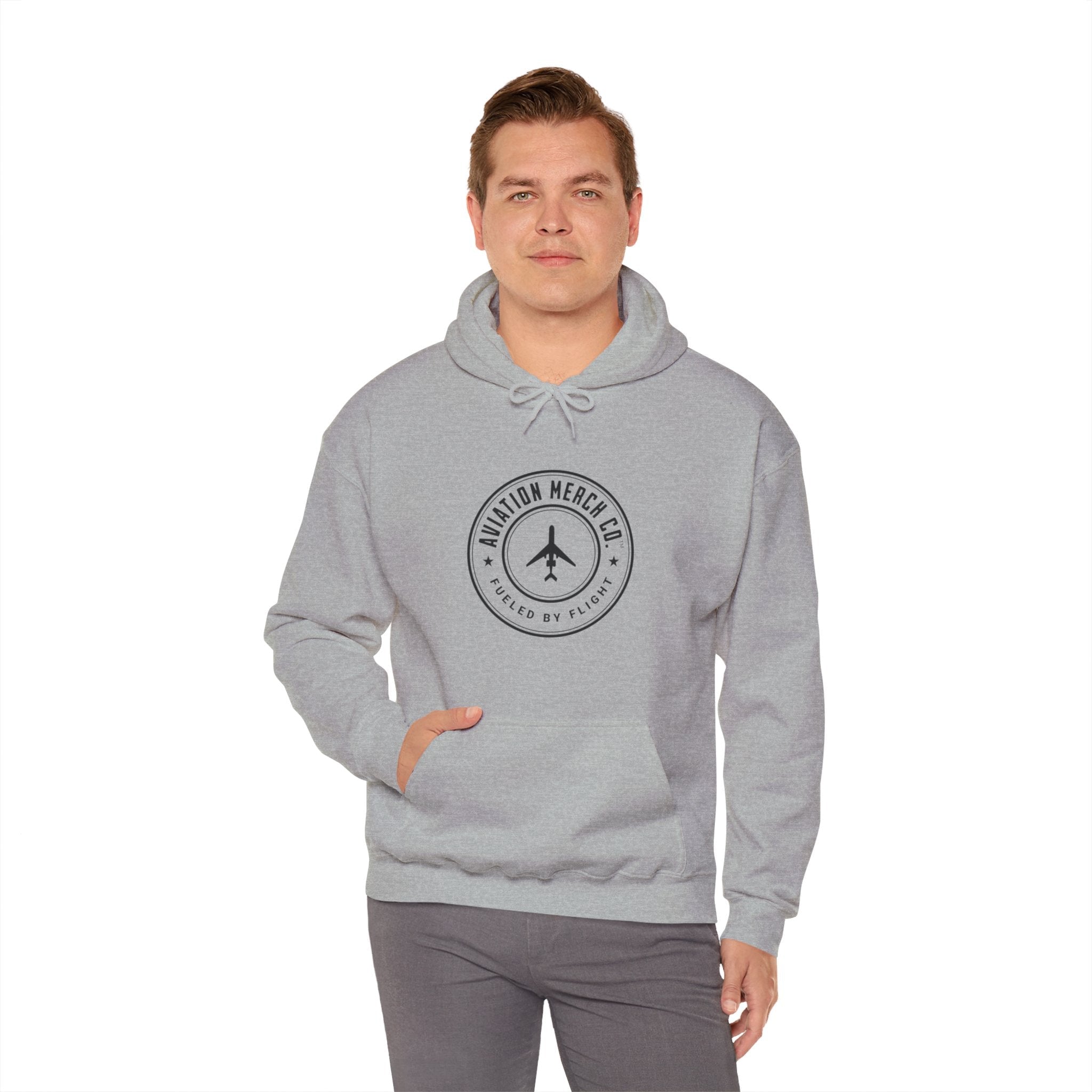 Aviation Merch Co. Logo Unisex Heavy Blend™ Hooded Sweatshirt - Hoodie - WCUniforms