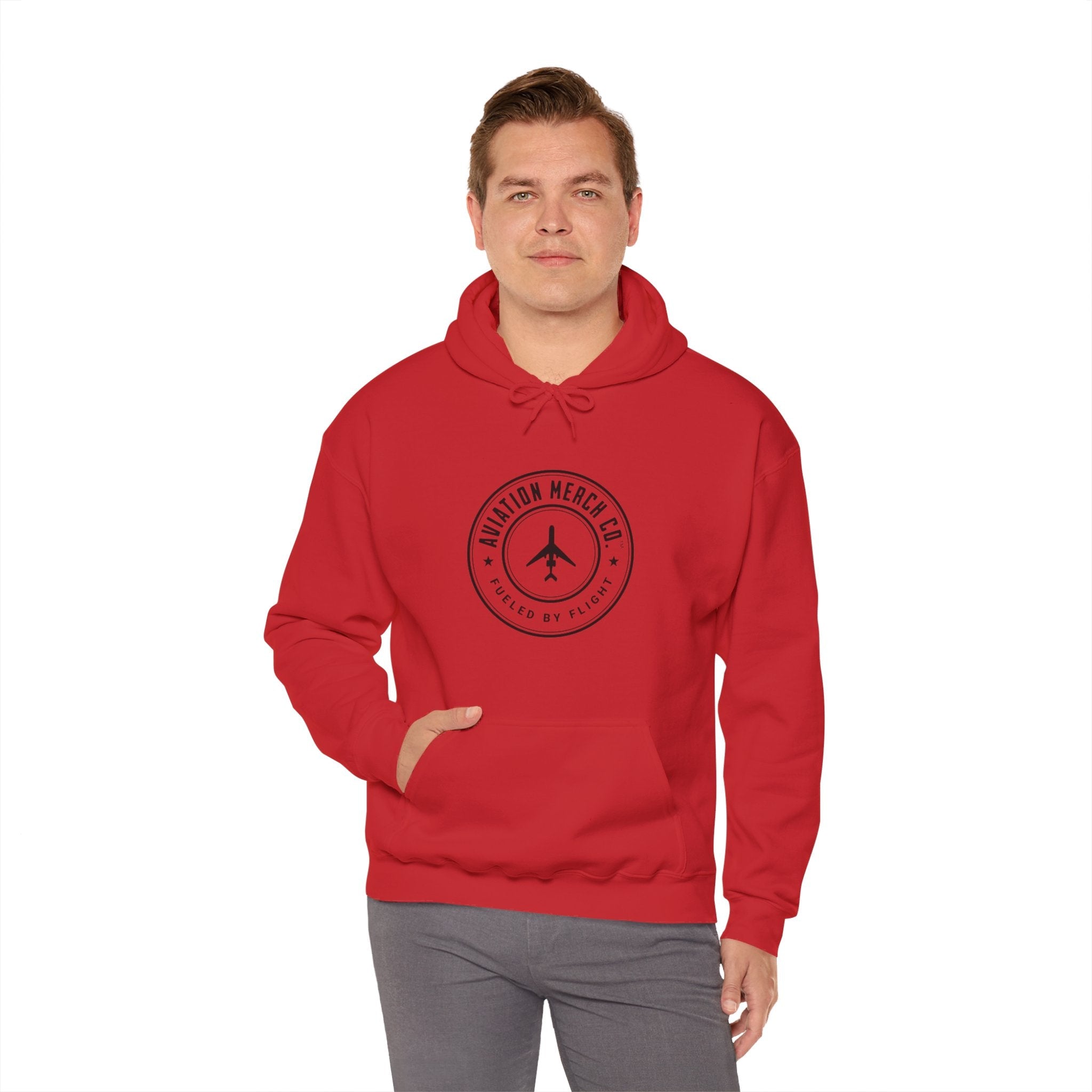 Aviation Merch Co. Logo Unisex Heavy Blend™ Hooded Sweatshirt - Hoodie - WCUniforms