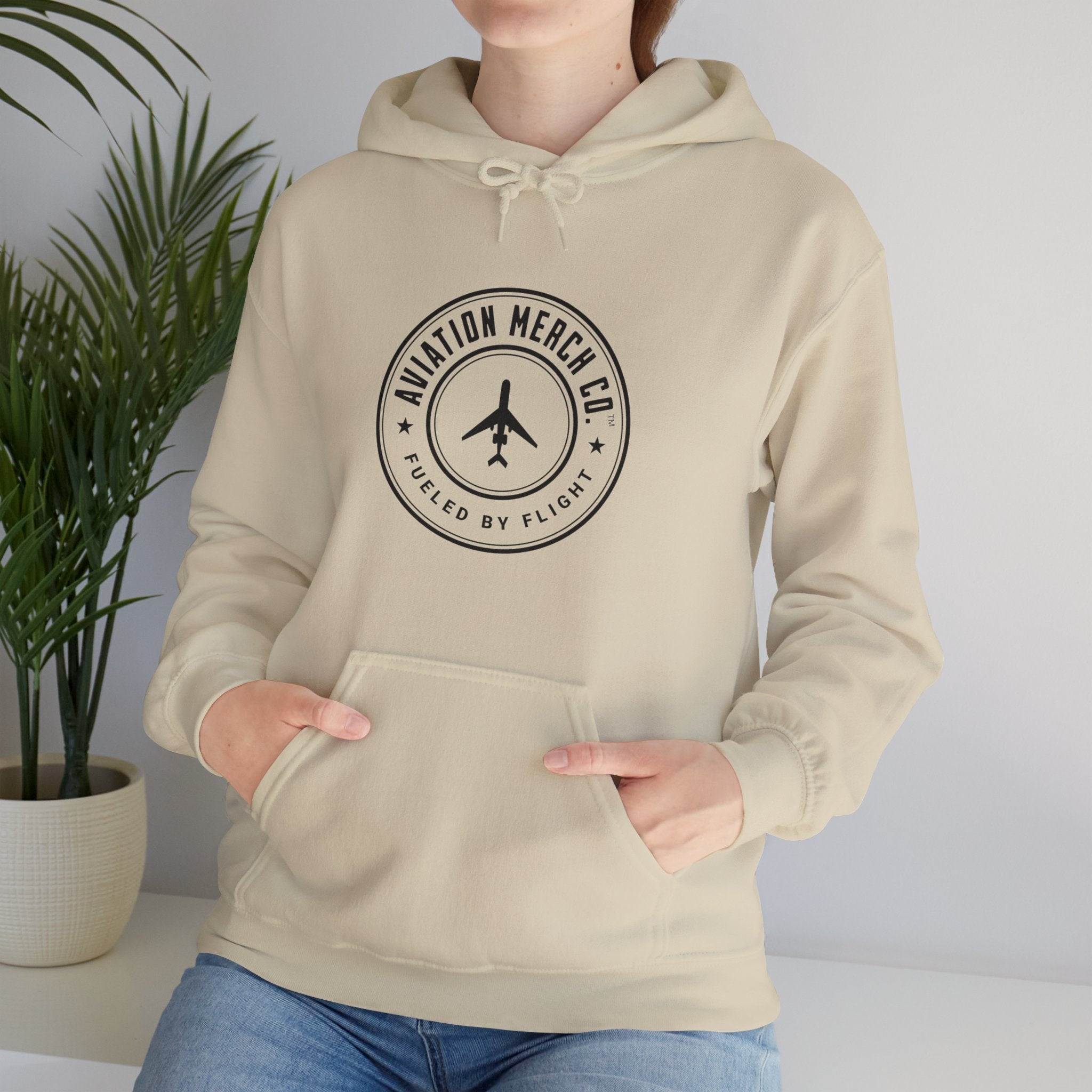 Aviation Merch Co. Logo Unisex Heavy Blend™ Hooded Sweatshirt - Hoodie - WCUniforms