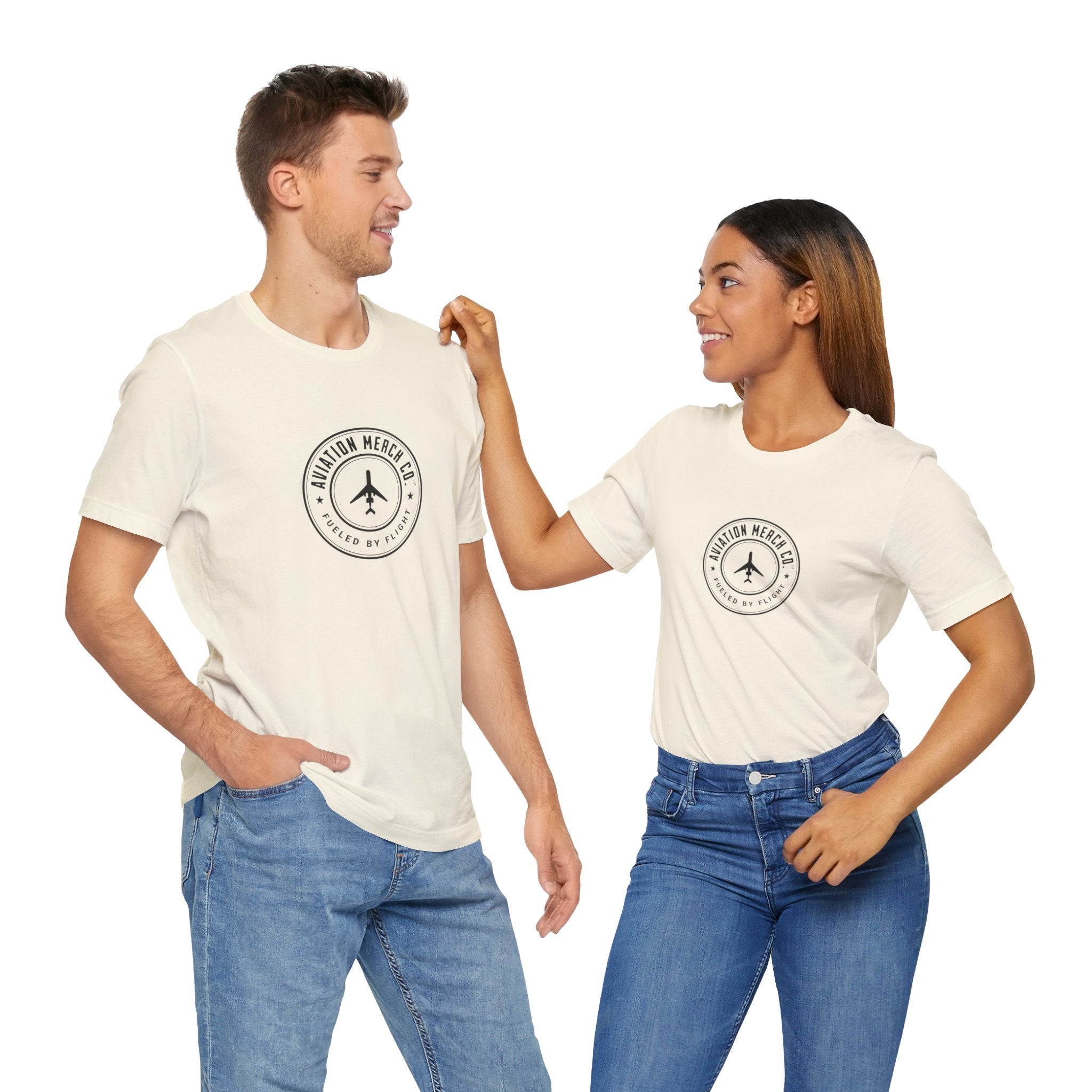 Aviation Merch Co. Logo Unisex Jersey Short Sleeve Tee - T-Shirt - WCUniforms