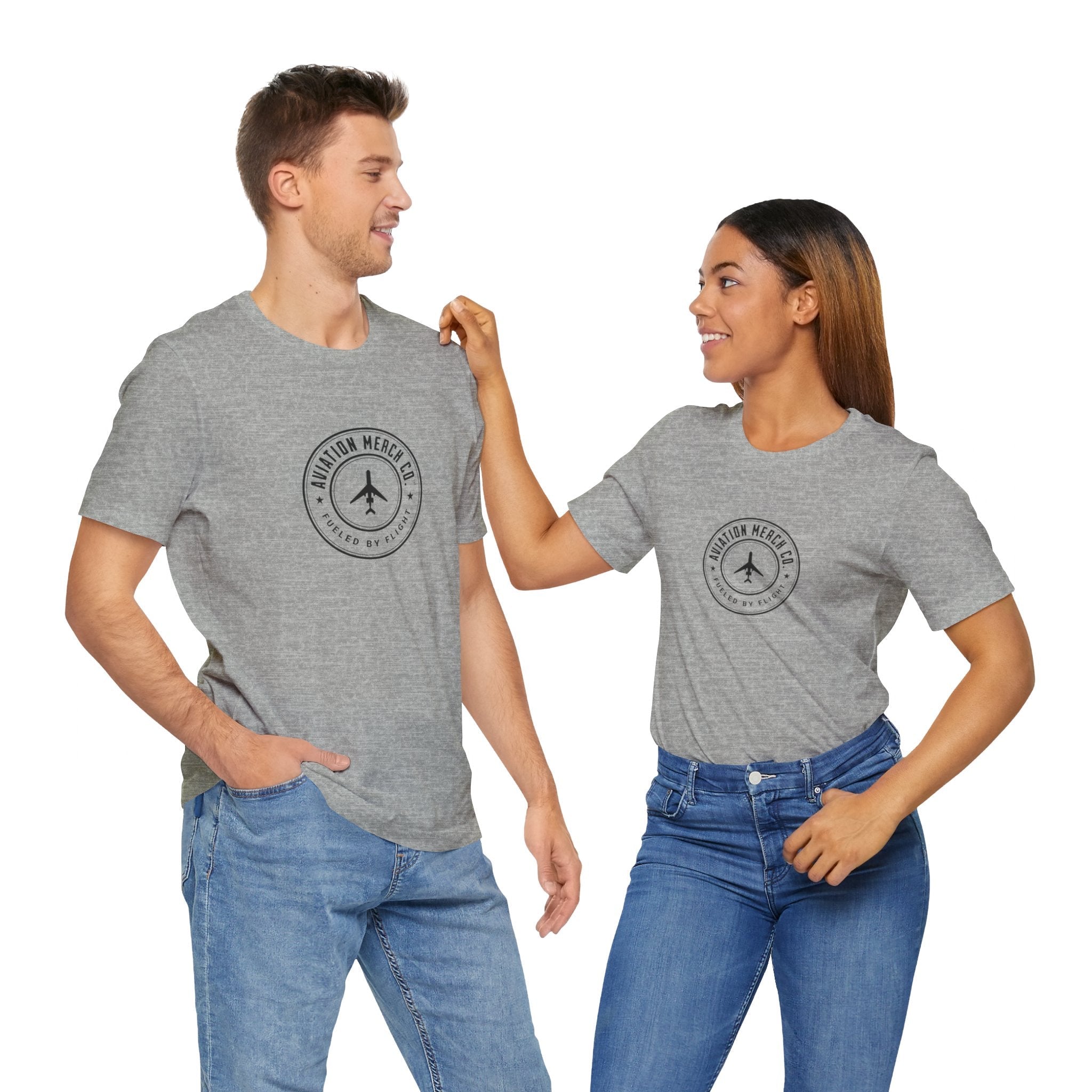 Aviation Merch Co. Logo Unisex Jersey Short Sleeve Tee - T-Shirt - WCUniforms