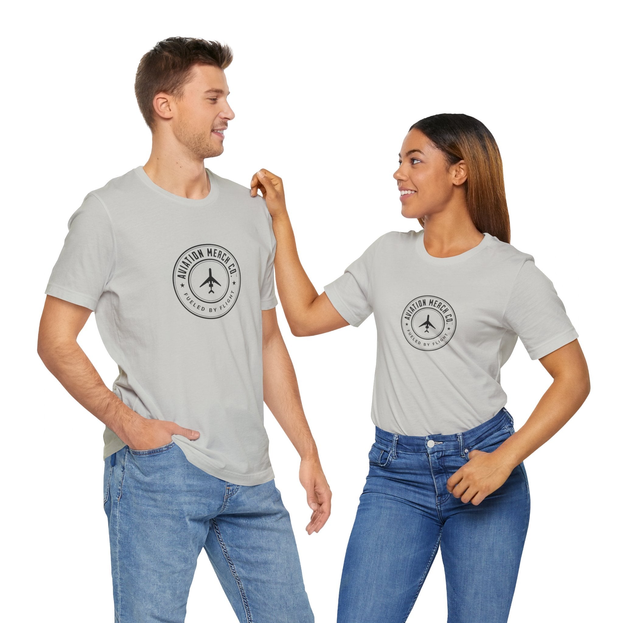 Aviation Merch Co. Logo Unisex Jersey Short Sleeve Tee - T-Shirt - WCUniforms