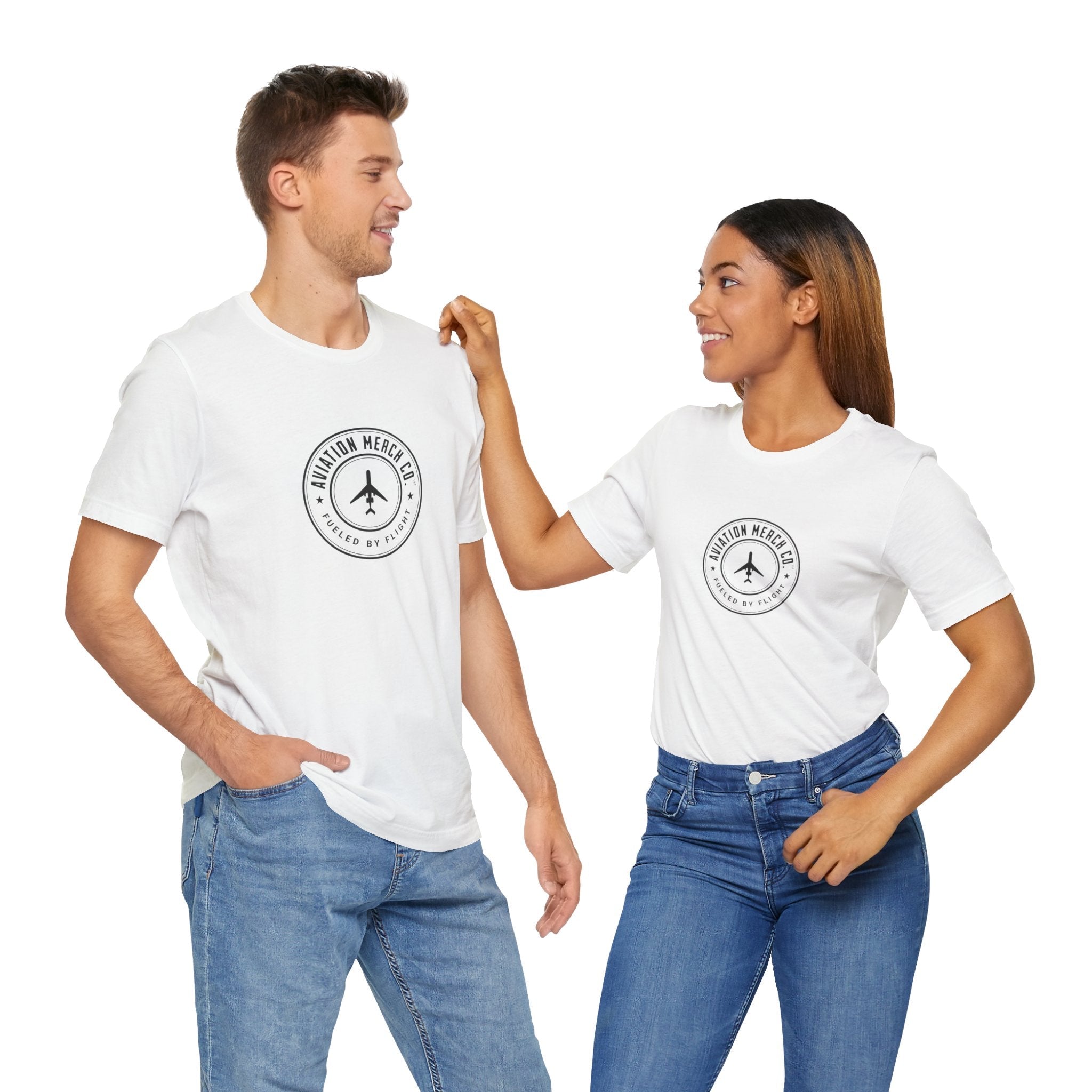 Aviation Merch Co. Logo Unisex Jersey Short Sleeve Tee - T-Shirt - WCUniforms