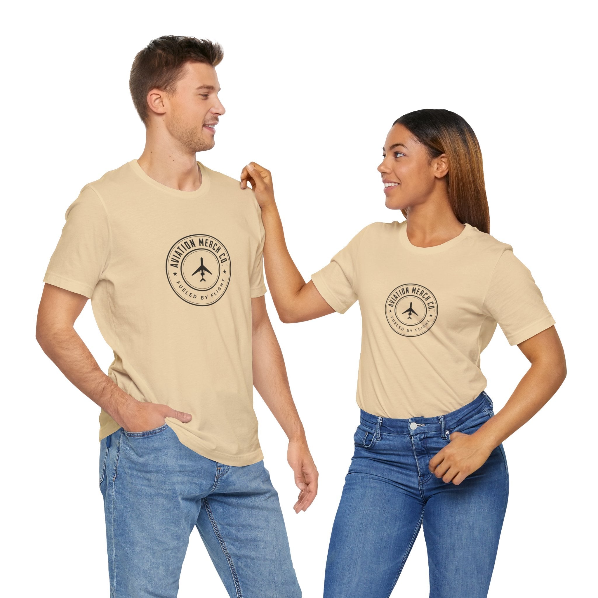 Aviation Merch Co. Logo Unisex Jersey Short Sleeve Tee - T-Shirt - WCUniforms