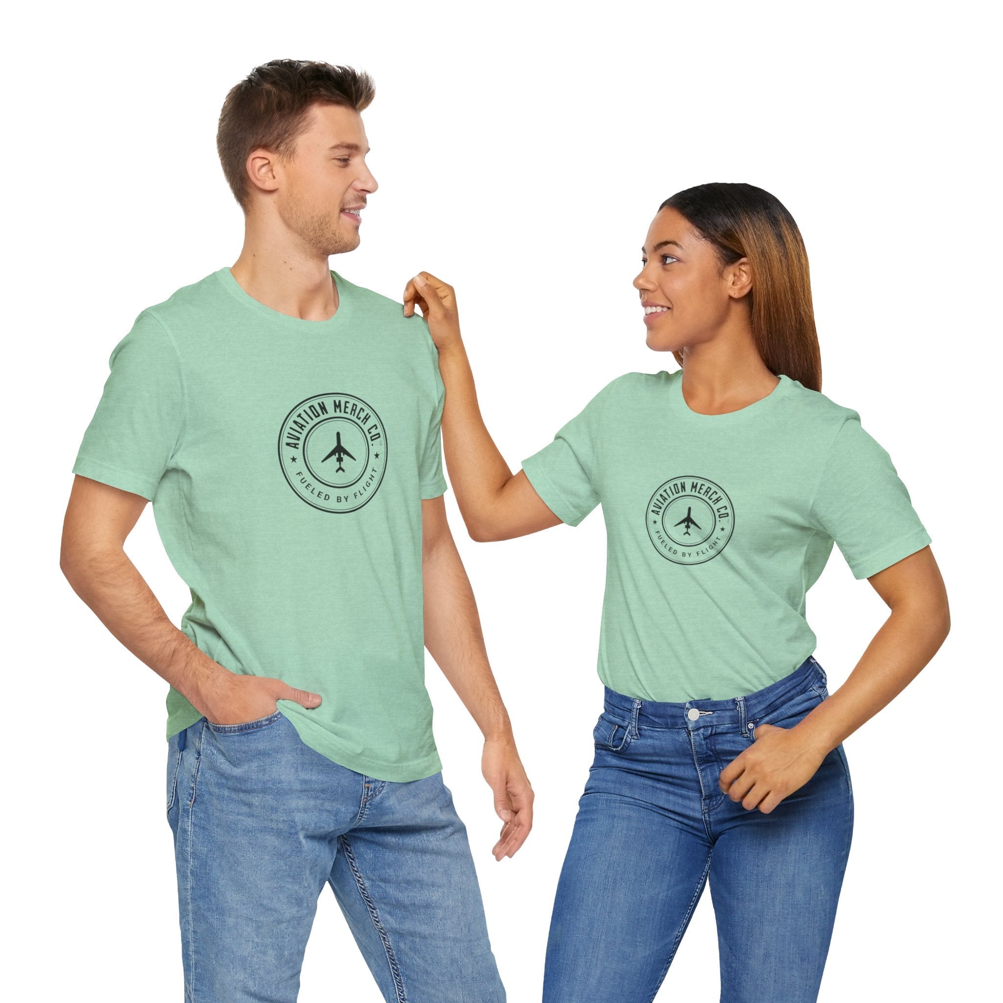 Aviation Merch Co. Logo Unisex Jersey Short Sleeve Tee - T-Shirt - WCUniforms
