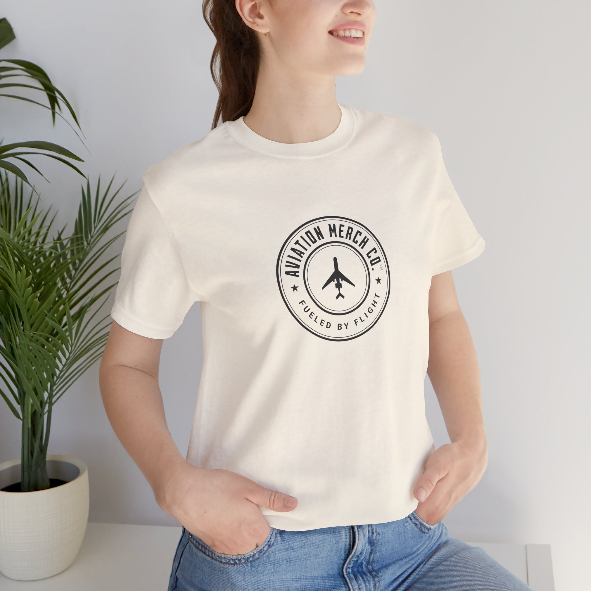 Aviation Merch Co. Logo Unisex Jersey Short Sleeve Tee - T-Shirt - WCUniforms