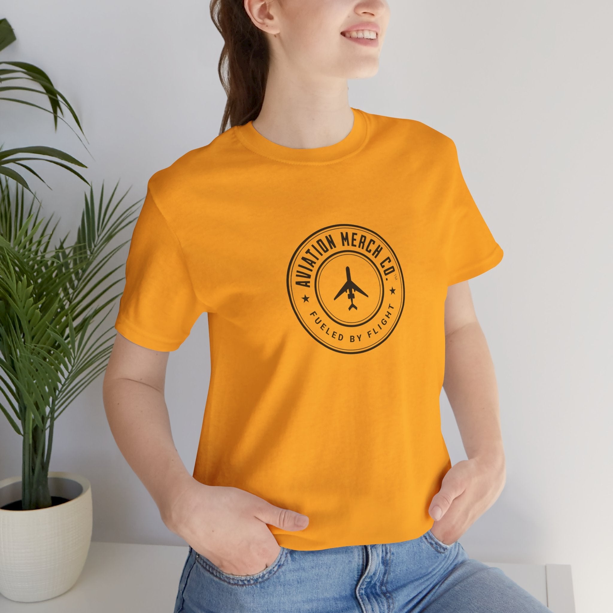 Aviation Merch Co. Logo Unisex Jersey Short Sleeve Tee - T-Shirt - WCUniforms