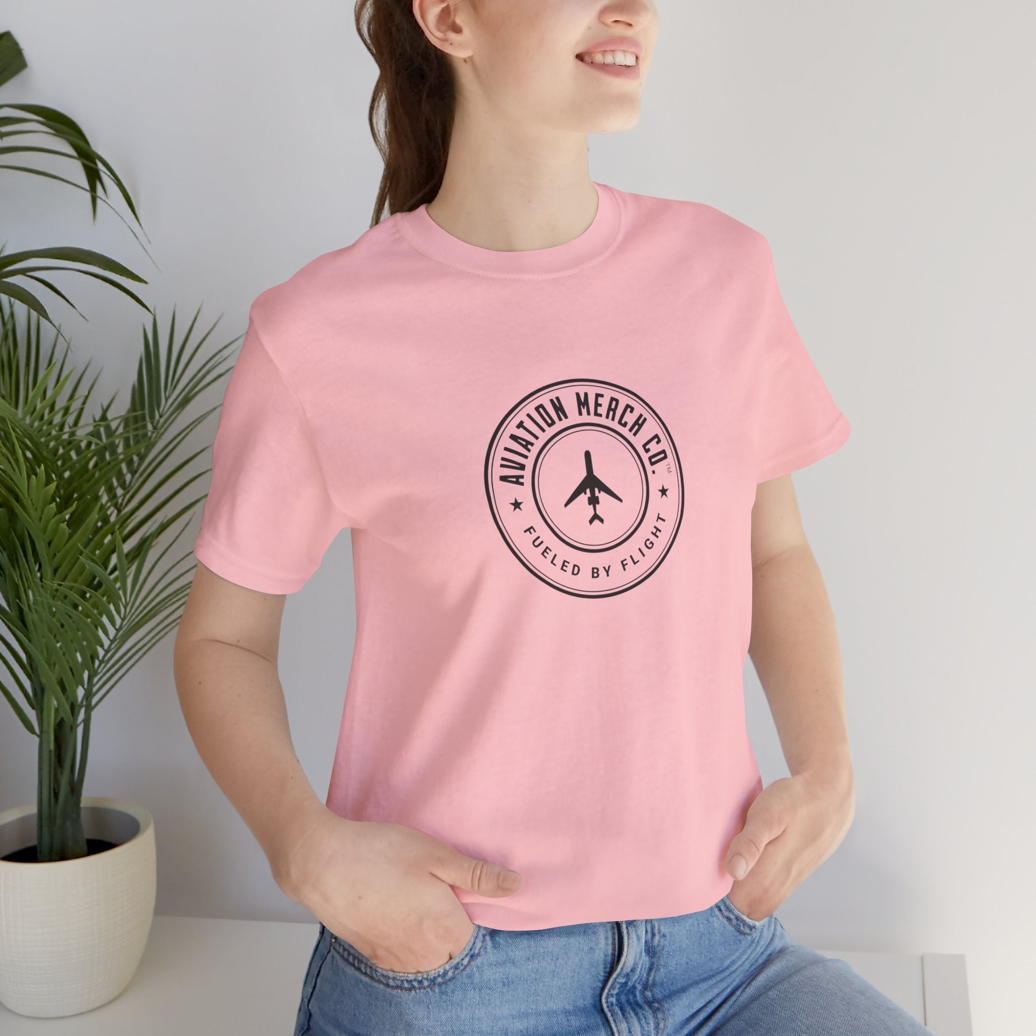 Aviation Merch Co. Logo Unisex Jersey Short Sleeve Tee - T-Shirt - WCUniforms