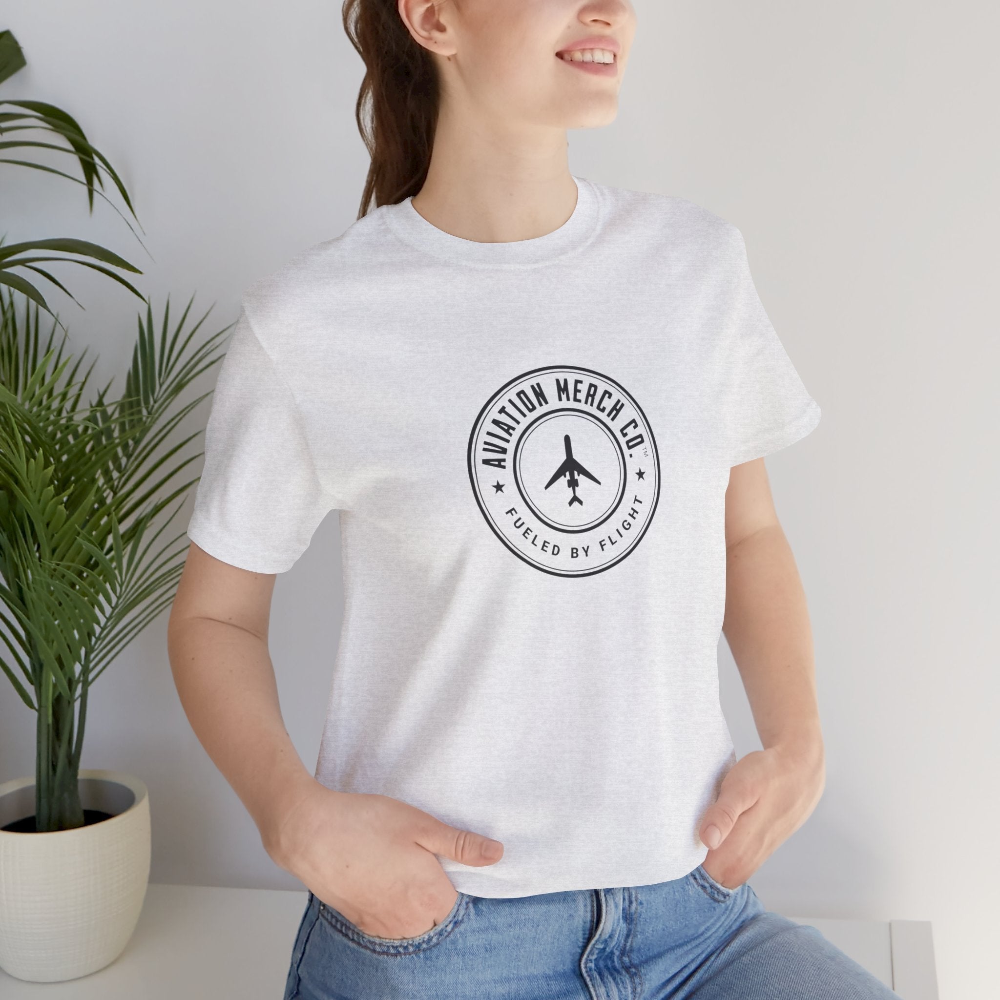 Aviation Merch Co. Logo Unisex Jersey Short Sleeve Tee - T-Shirt - WCUniforms