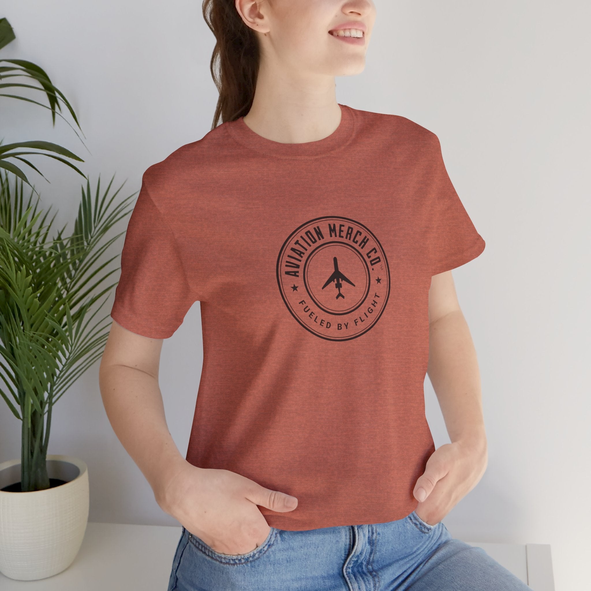 Aviation Merch Co. Logo Unisex Jersey Short Sleeve Tee - T-Shirt - WCUniforms