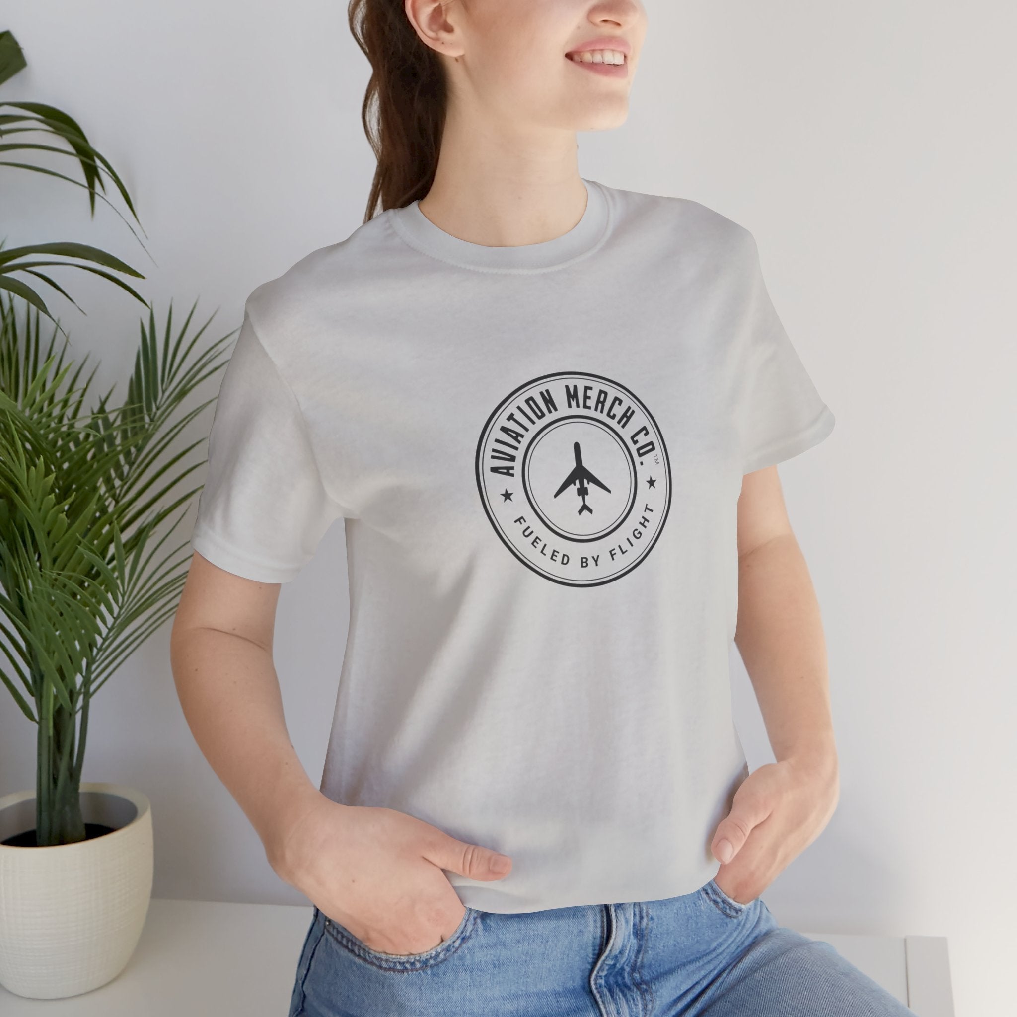 Aviation Merch Co. Logo Unisex Jersey Short Sleeve Tee - T-Shirt - WCUniforms