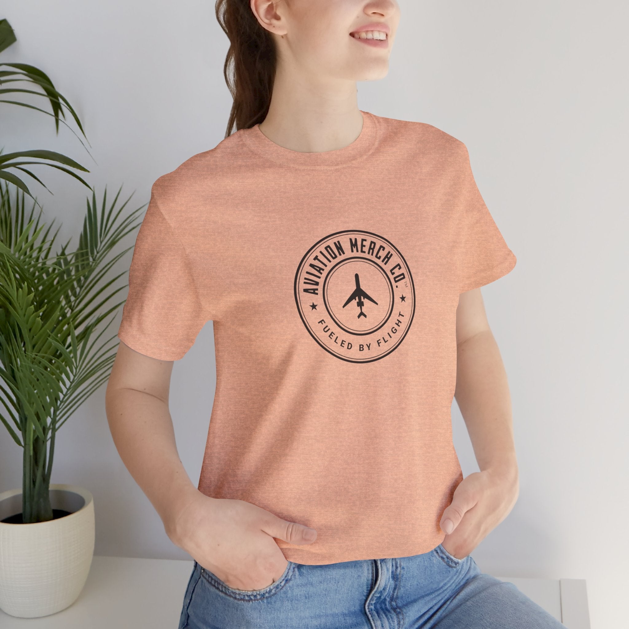 Aviation Merch Co. Logo Unisex Jersey Short Sleeve Tee - T-Shirt - WCUniforms