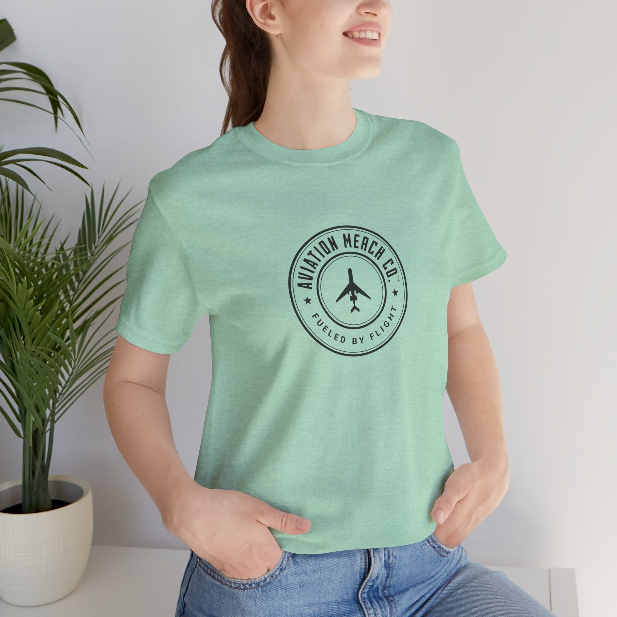Aviation Merch Co. Logo Unisex Jersey Short Sleeve Tee - T-Shirt - WCUniforms