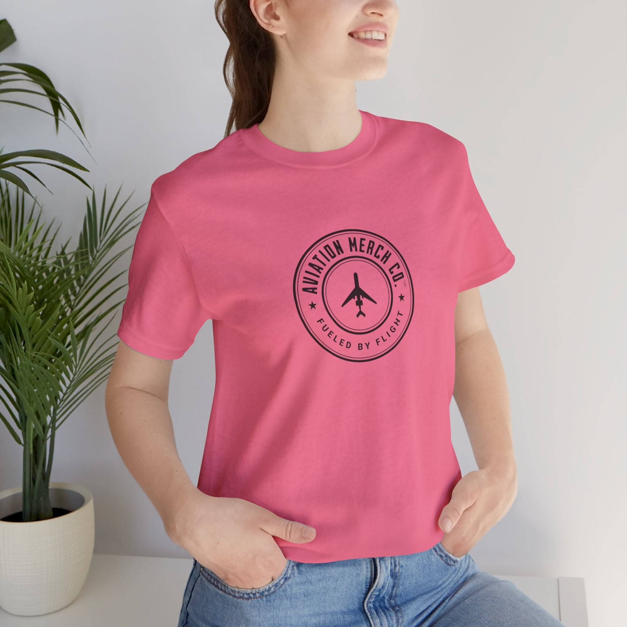 Aviation Merch Co. Logo Unisex Jersey Short Sleeve Tee - T-Shirt - WCUniforms