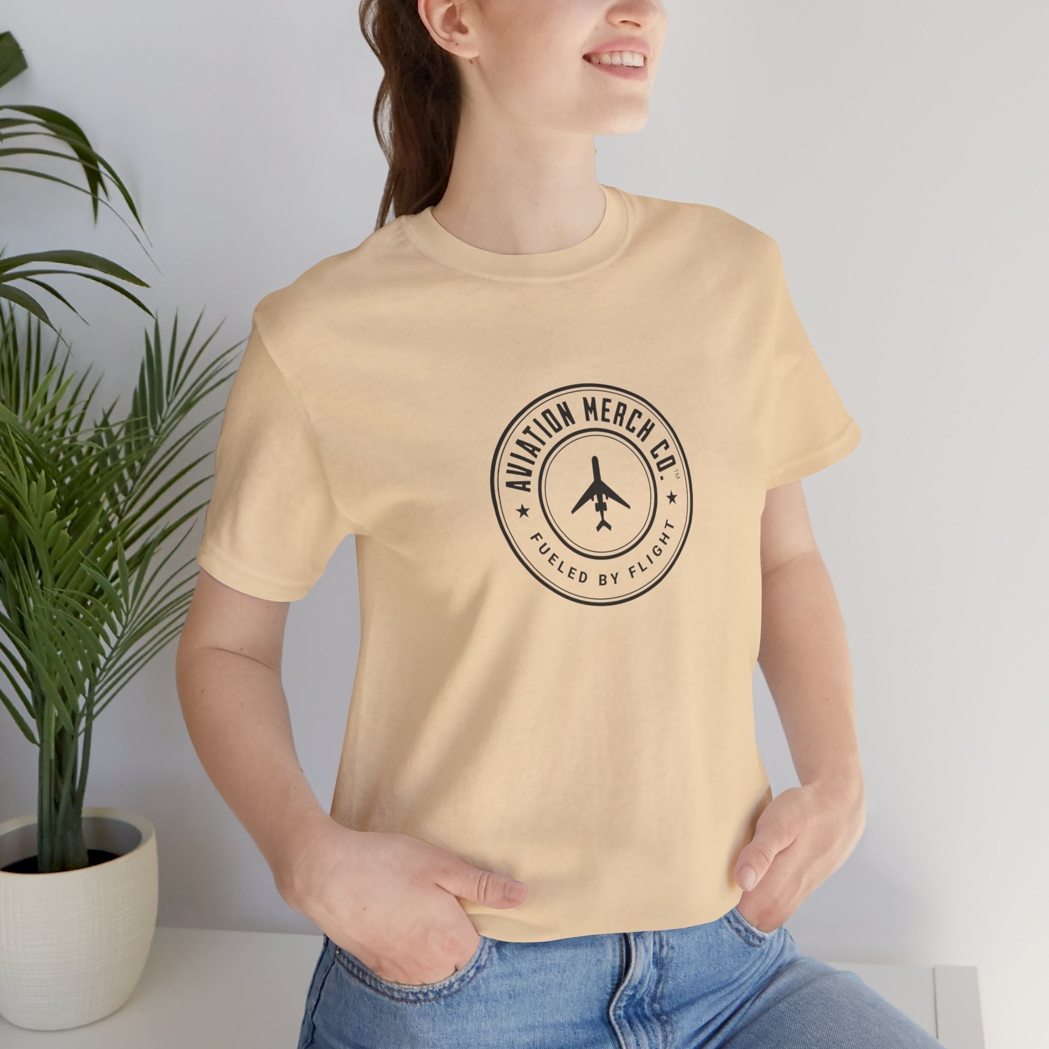Aviation Merch Co. Logo Unisex Jersey Short Sleeve Tee - T-Shirt - WCUniforms