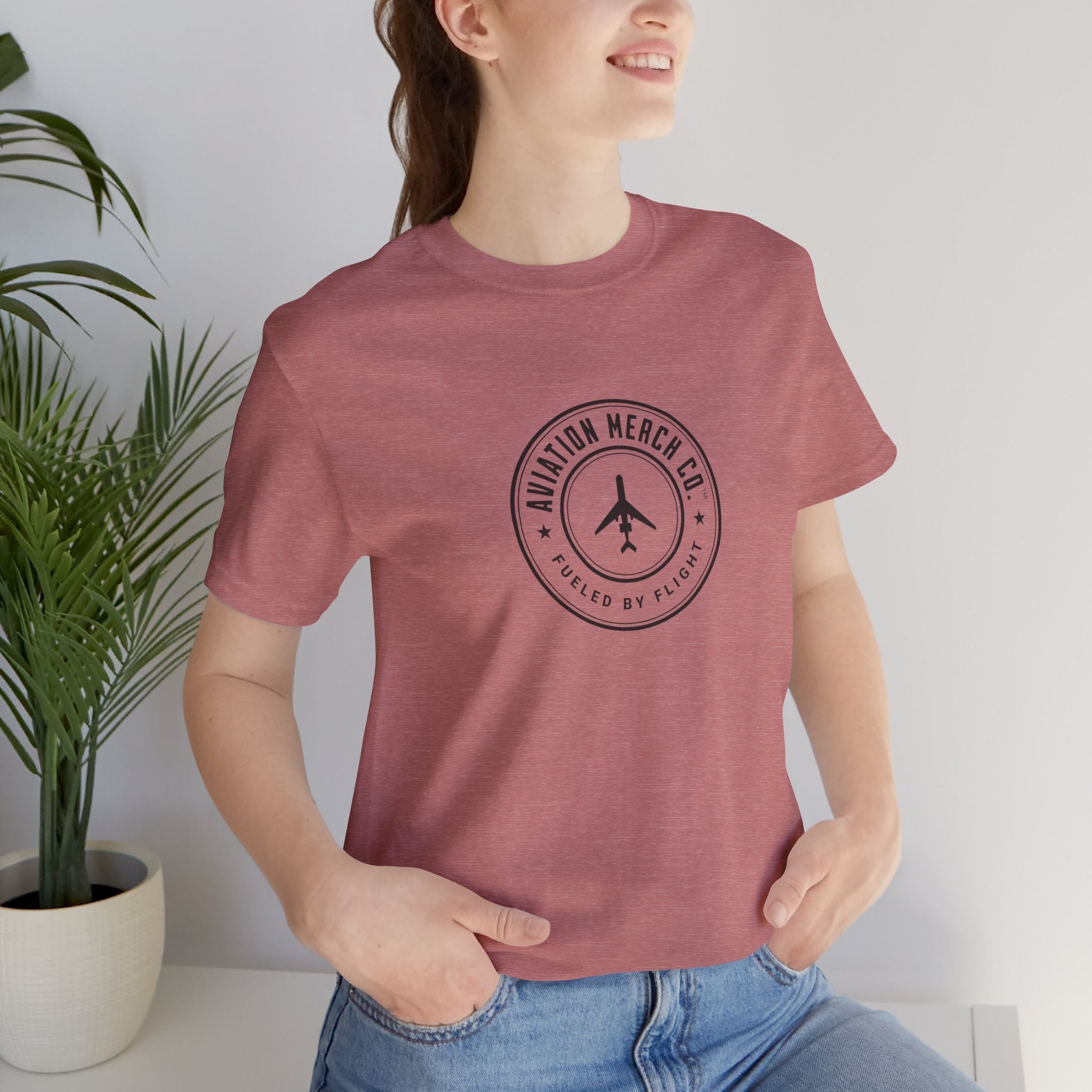 Aviation Merch Co. Logo Unisex Jersey Short Sleeve Tee - T-Shirt - WCUniforms