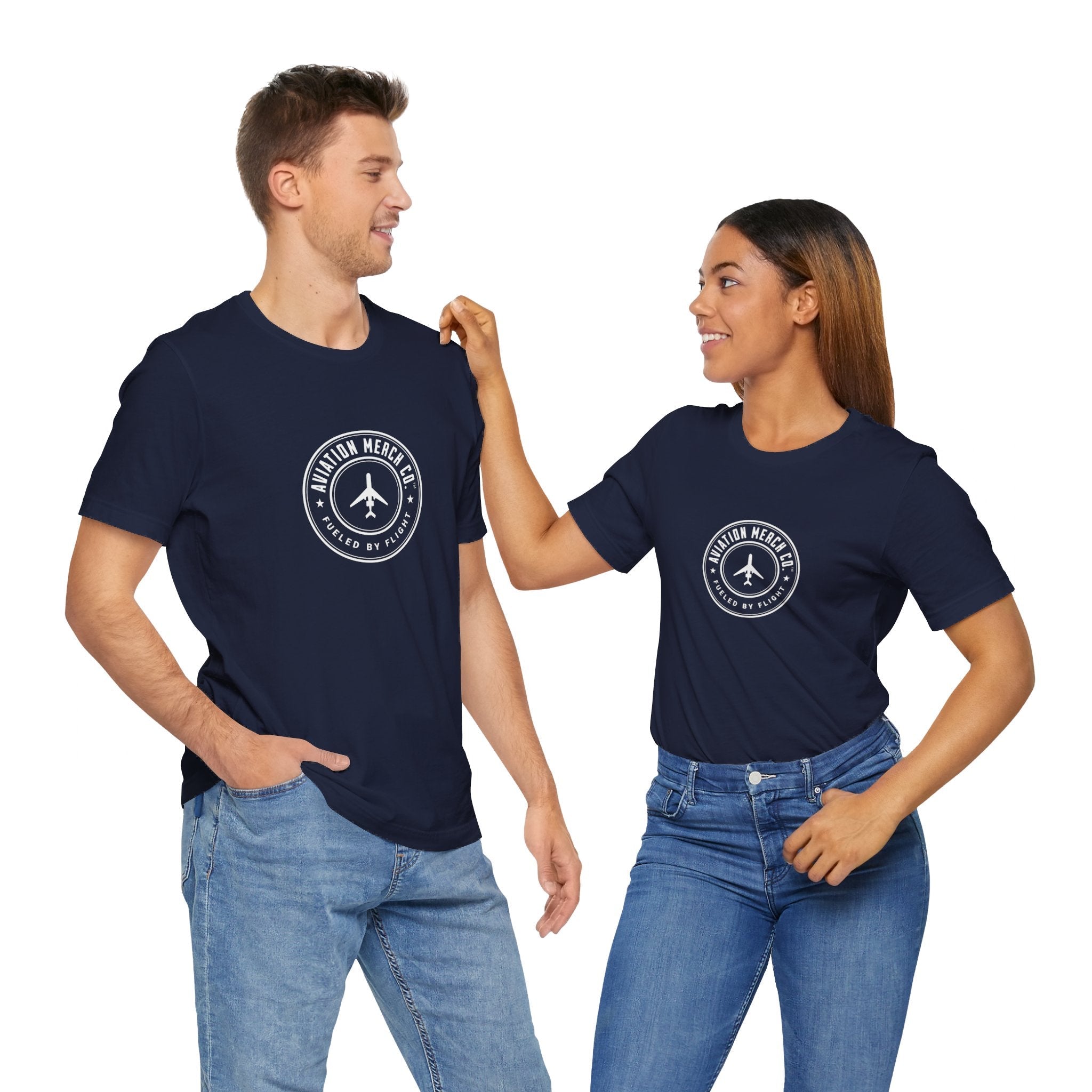 Aviation Merch Co. Logo Unisex Jersey Short Sleeve Tee - T-Shirt - WCUniforms