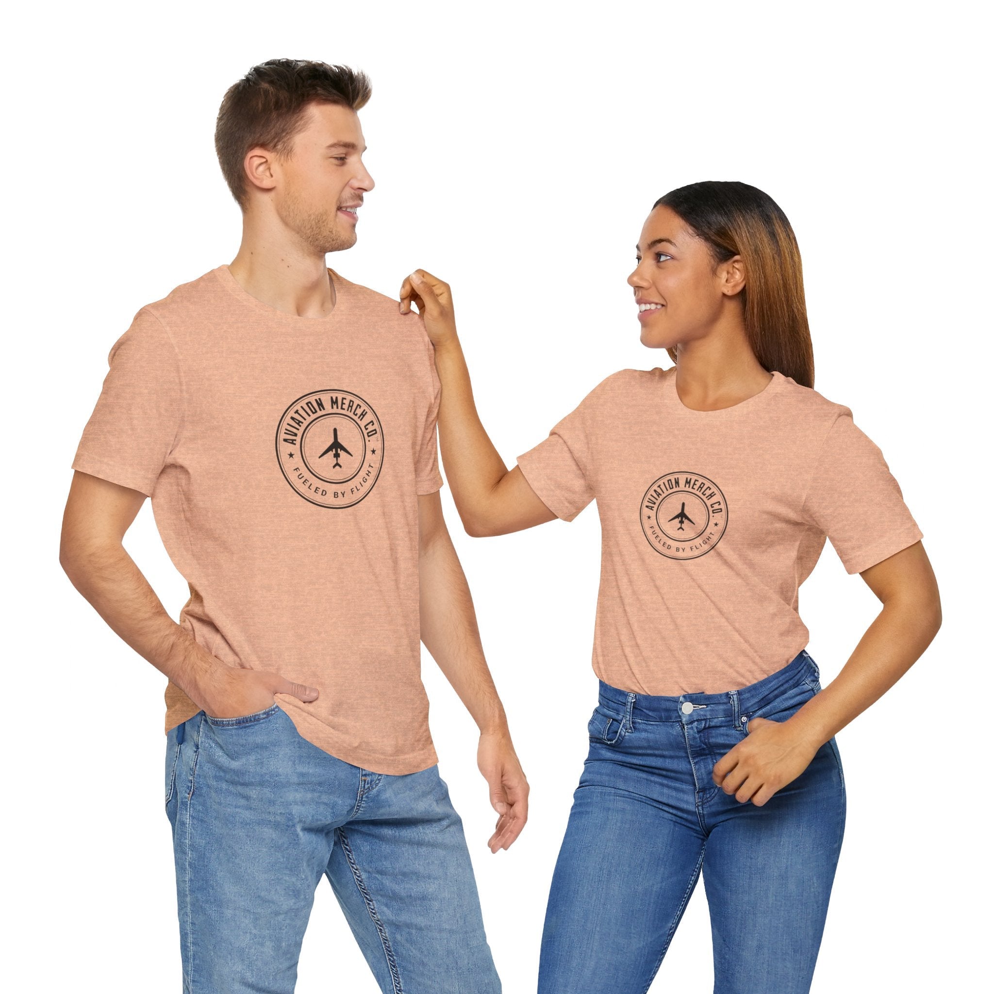 Aviation Merch Co. Logo Unisex Jersey Short Sleeve Tee - T-Shirt - WCUniforms