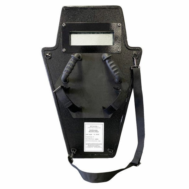 Battle Steel Armor Ballistic Shield with Viewport - NIJ Level III 30x20" or 36x20" - WCUniforms