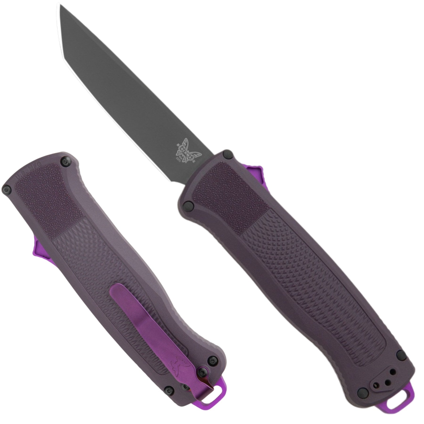 Benchmade Shootout Knife Dark Purple Grivory 5370GY - 06 - WCUniforms