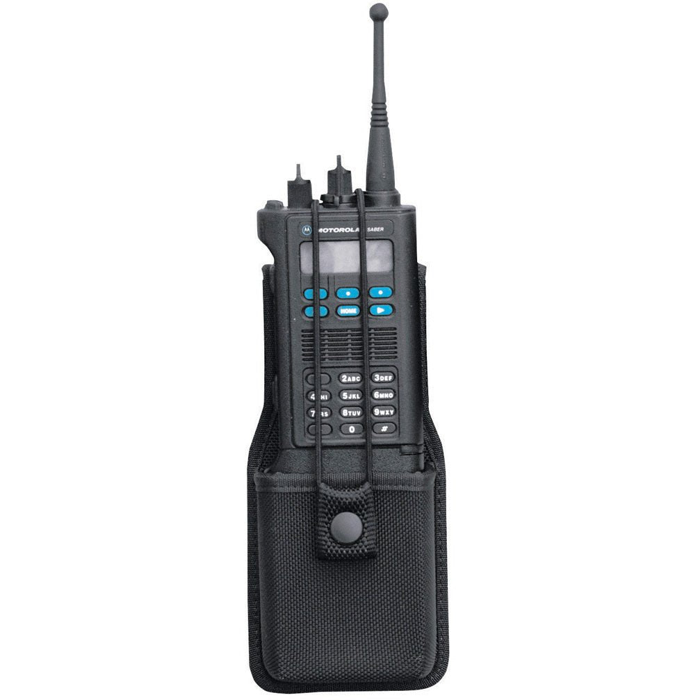 Bianchi 7314 Universal Radio Holder – Black duty belt radio case fits most handheld radios