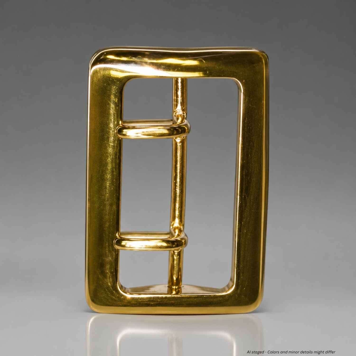 Bianchi Sam Browne Elite brass replacement buckle 90081 front view