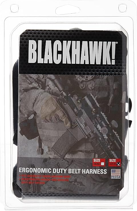 BLACKHAWK! Ergonomic Duty Belt Harness 44H002BK - WCUniforms