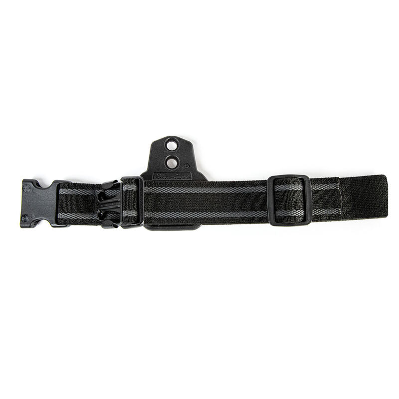 Rear view of BLACKHAWK! T-Series JSBL Leg Strap Adapter Black 432400BK without a holster attached