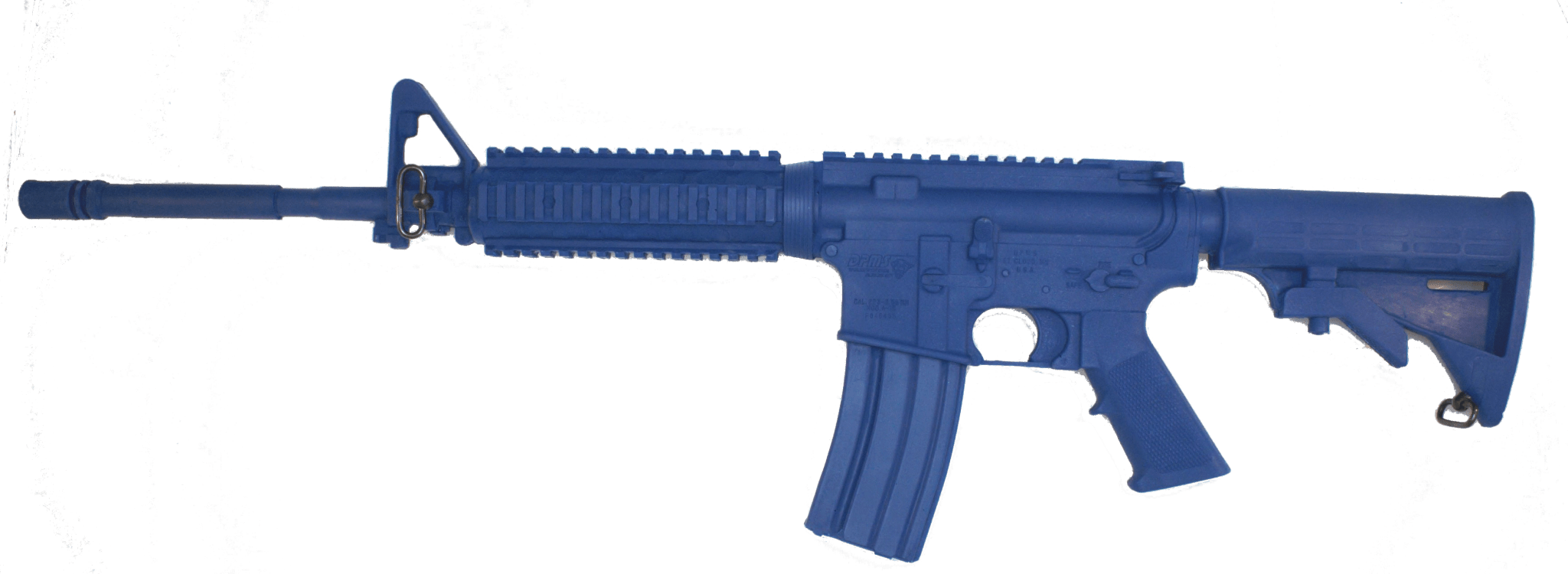 Blue Training Guns By Rings M4 Flat Top, Closed Stock, Forward Rail | FSM4FTRCS Left Side