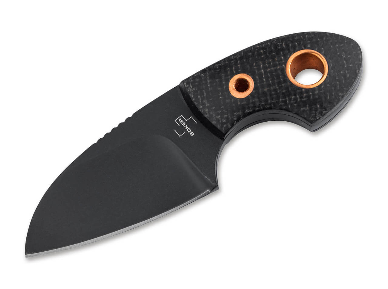 Boker Plus Gnome Black fixed blade knife 02BO084