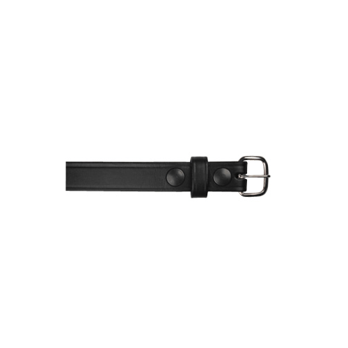 Boston Leather 1 Off Duty Belt showcasing durable full grain English Bridle leather and polished metal buckle.