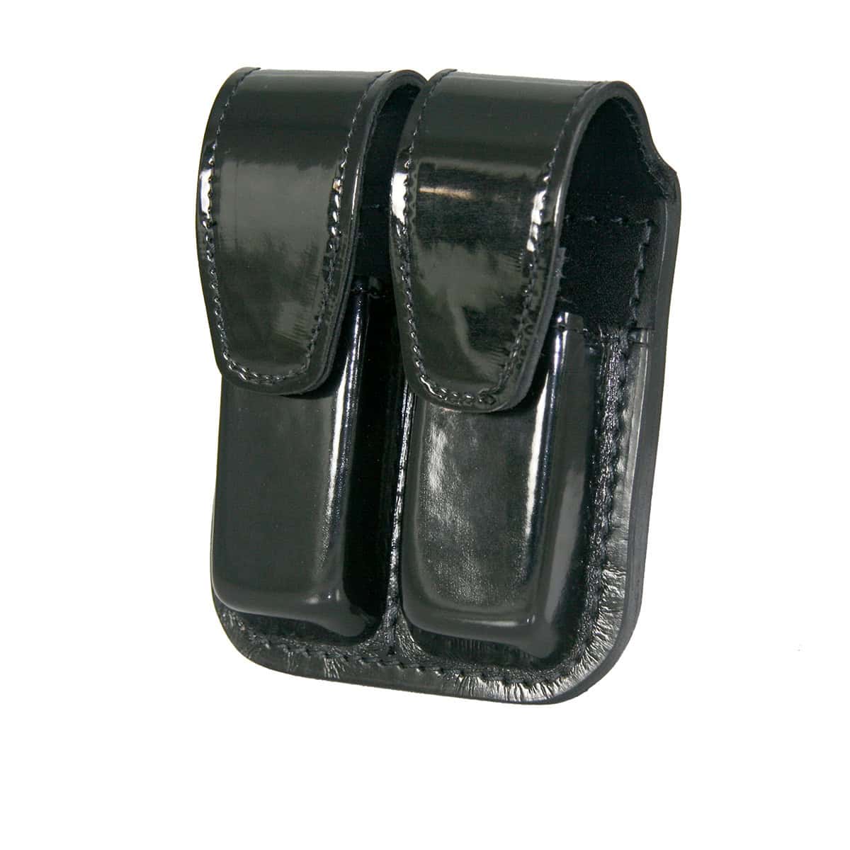 Boston Leather 5601 Double Mag Holder 9mm .40 Duty Belt Pouch high gloss on a white background